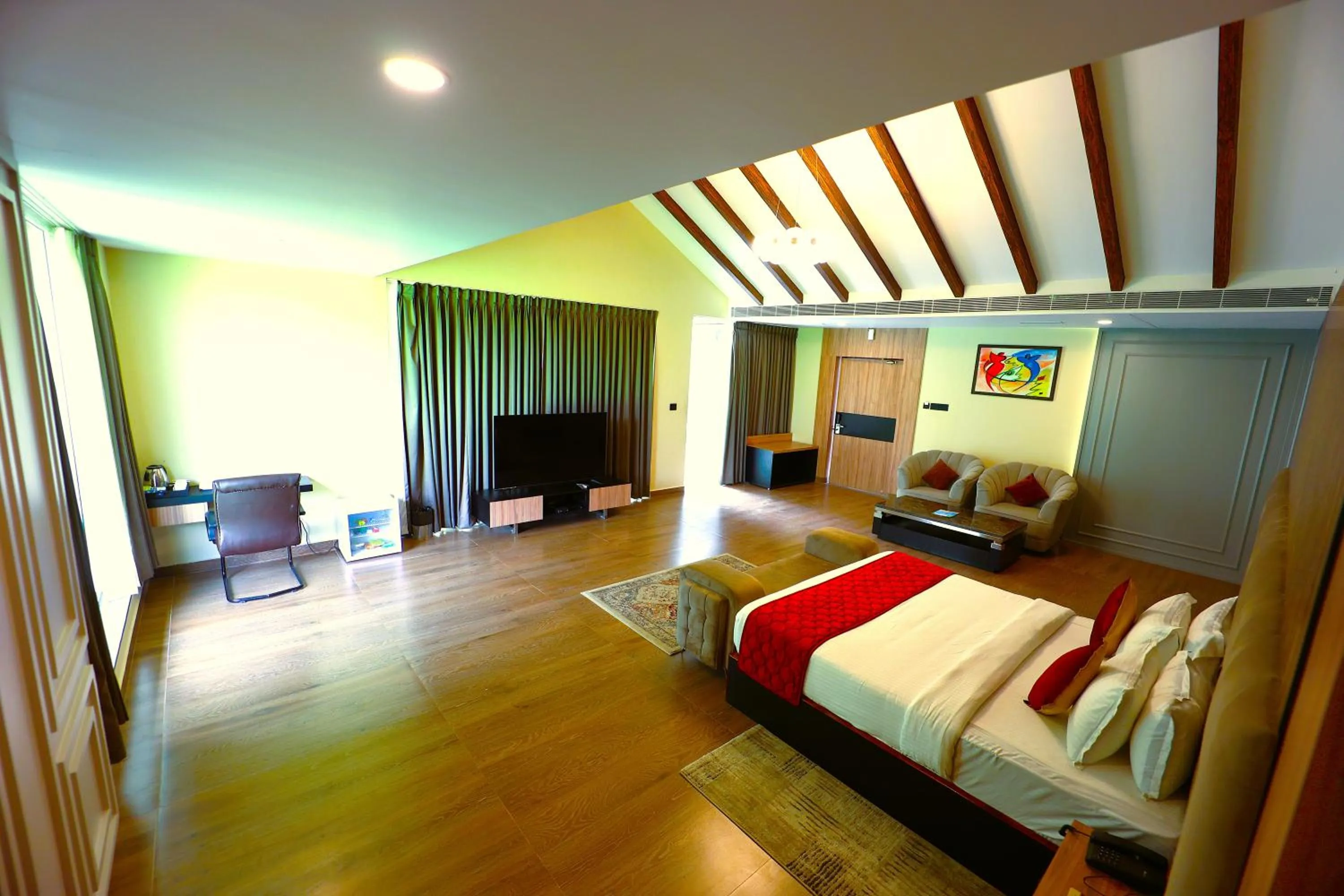 Bed in coral beach resort