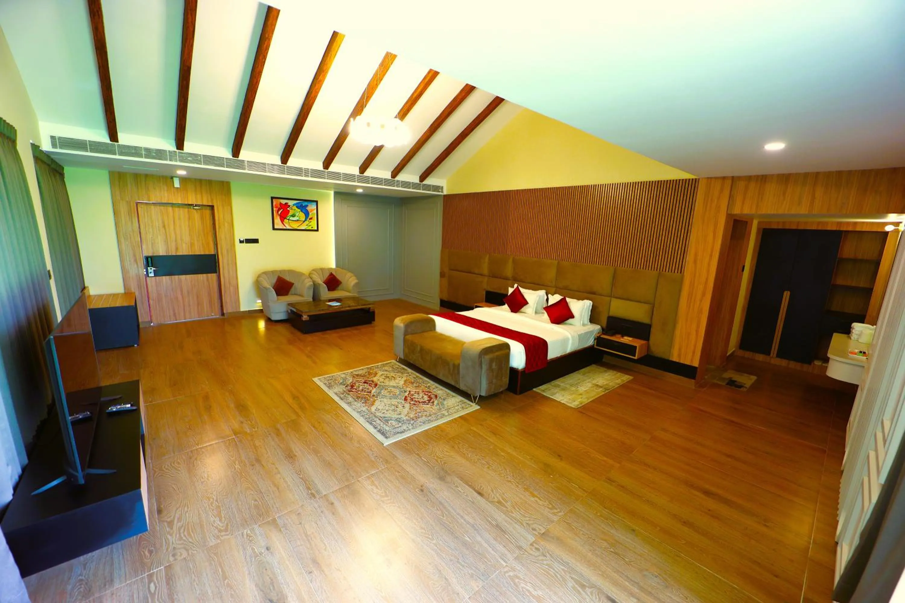 Photo of the whole room, Bed in coral beach resort