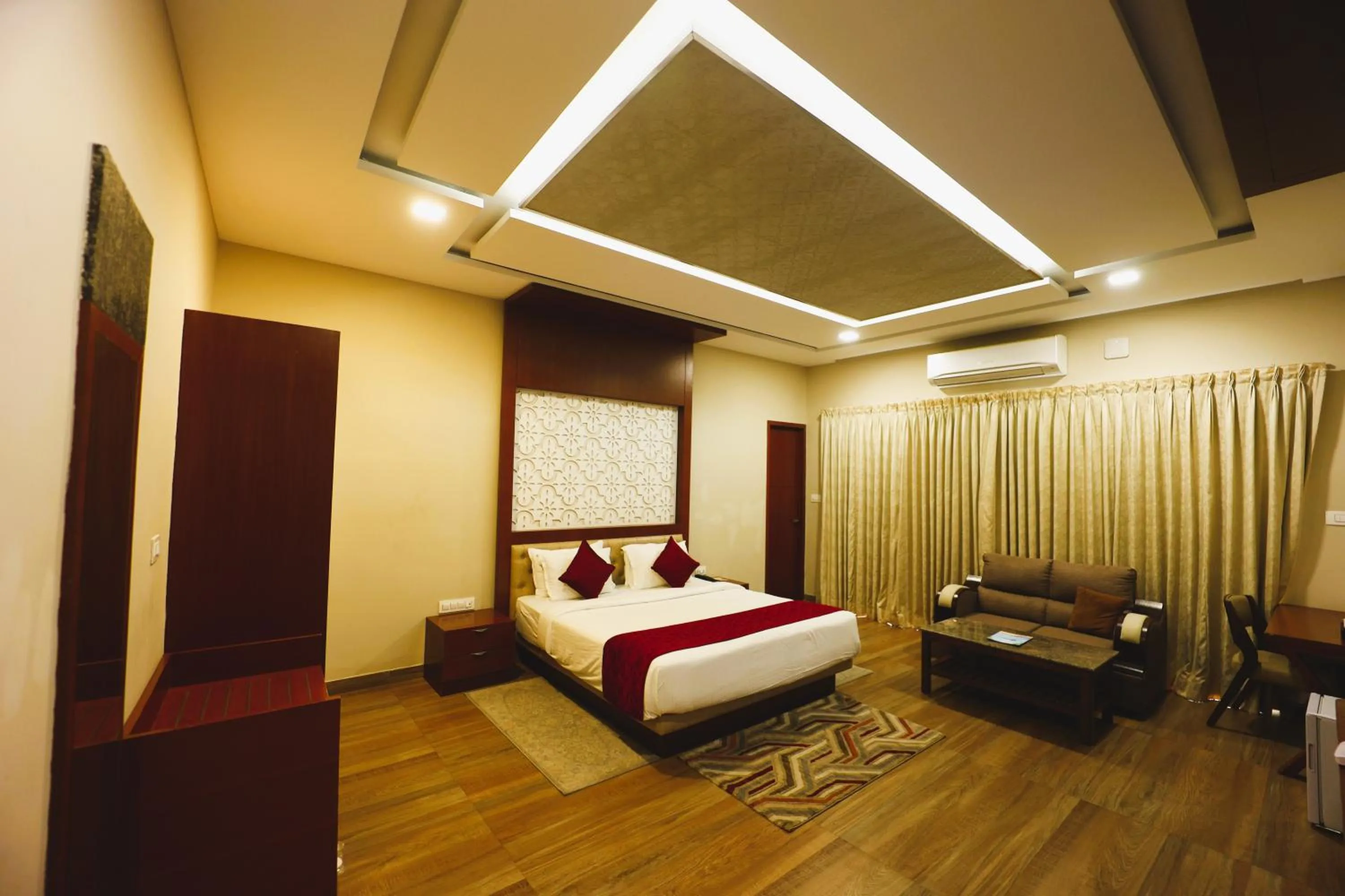 Bed in coral beach resort