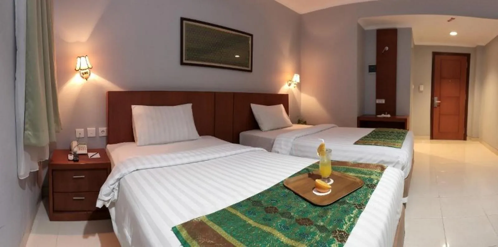 Bed in Azza Hotel Palembang