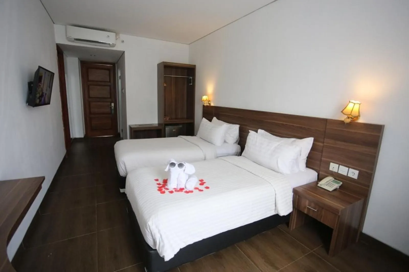 Bed in Azza Hotel Palembang