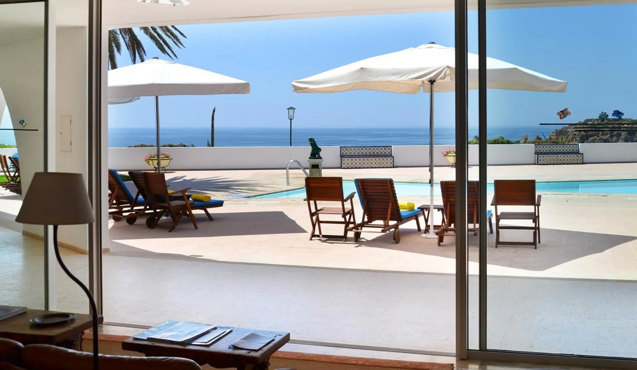 Pool view in Casa Três Palmeiras