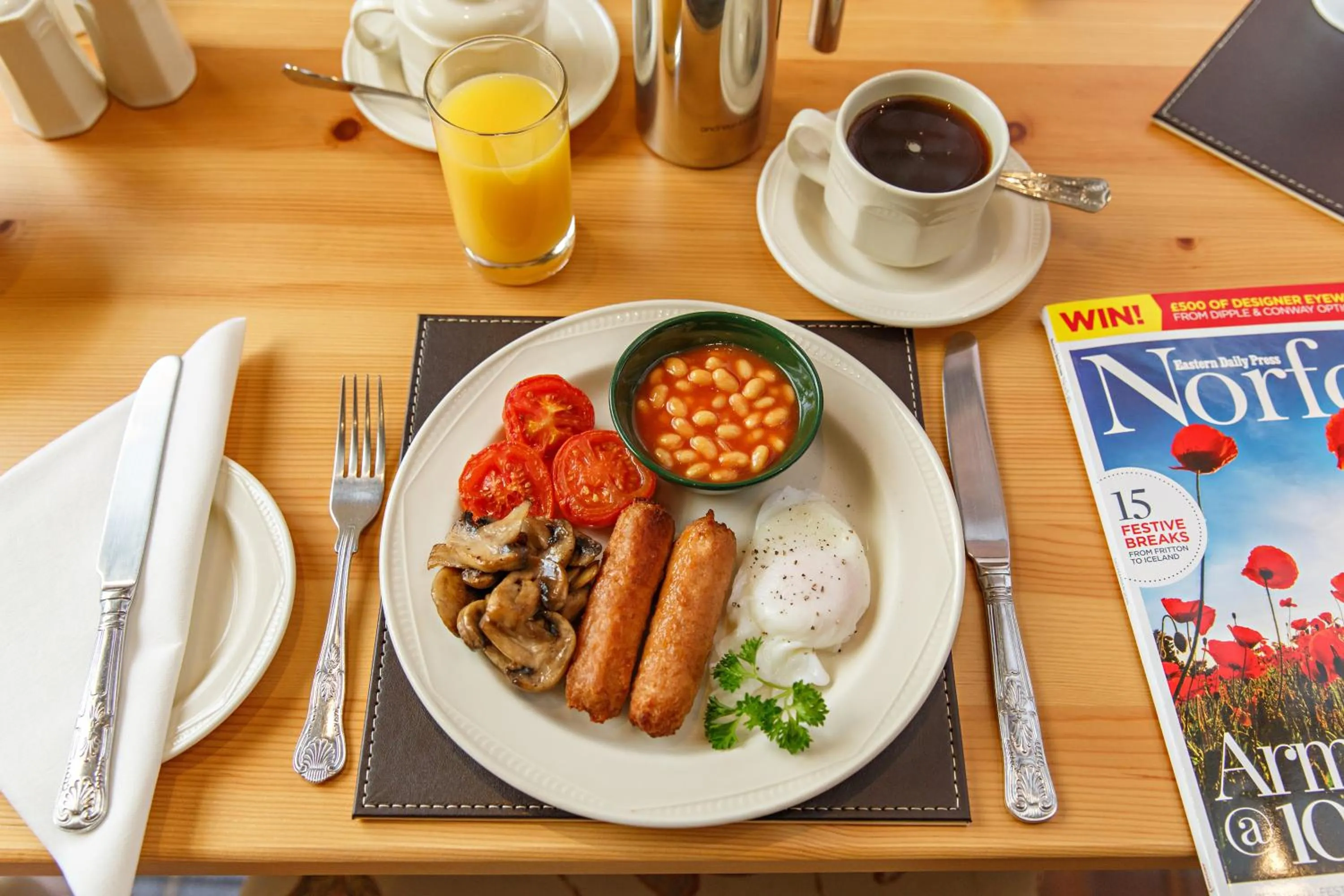 Food close-up in The Barns