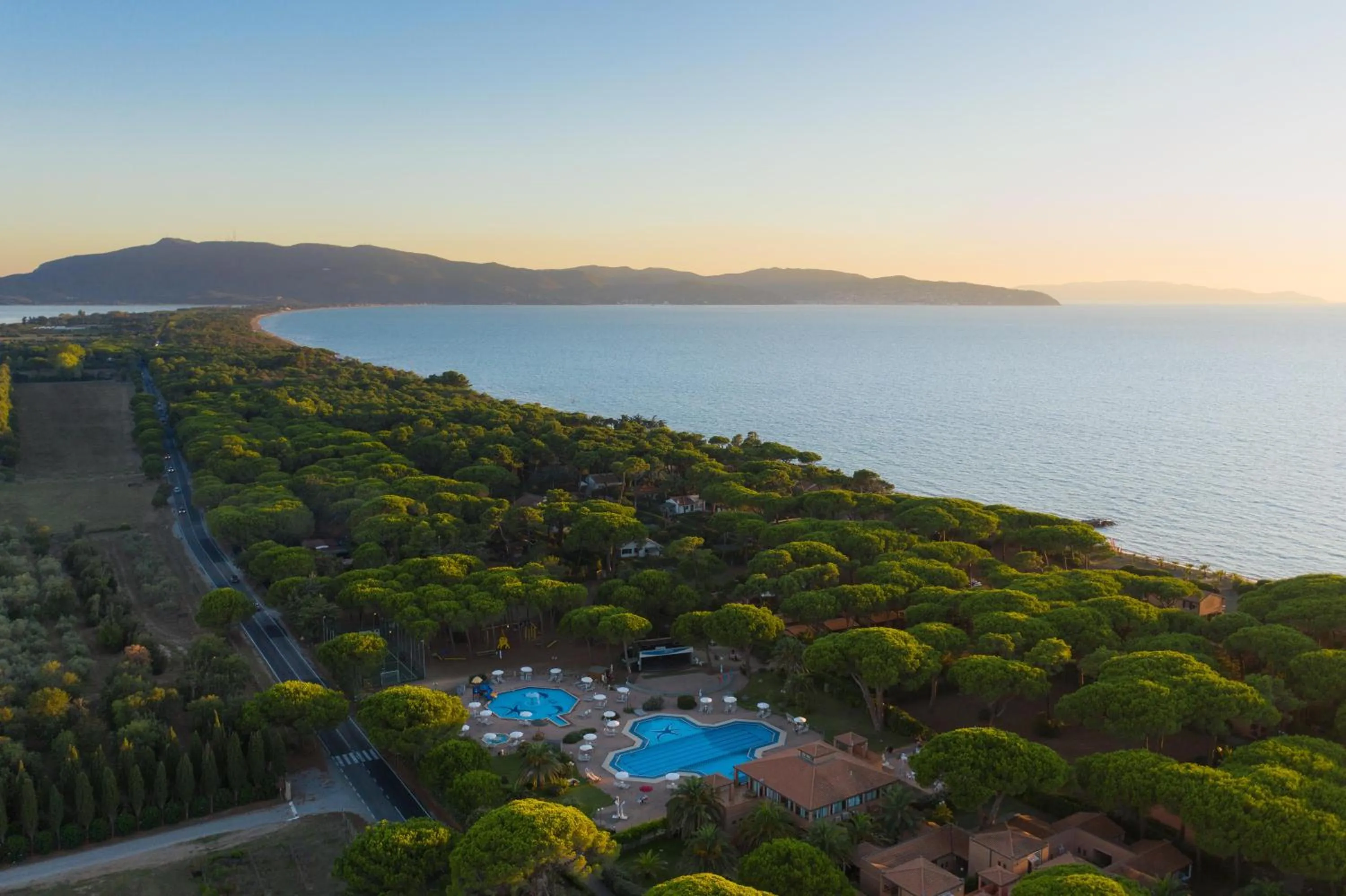 Bird's eye view in Gitavillage Argentario