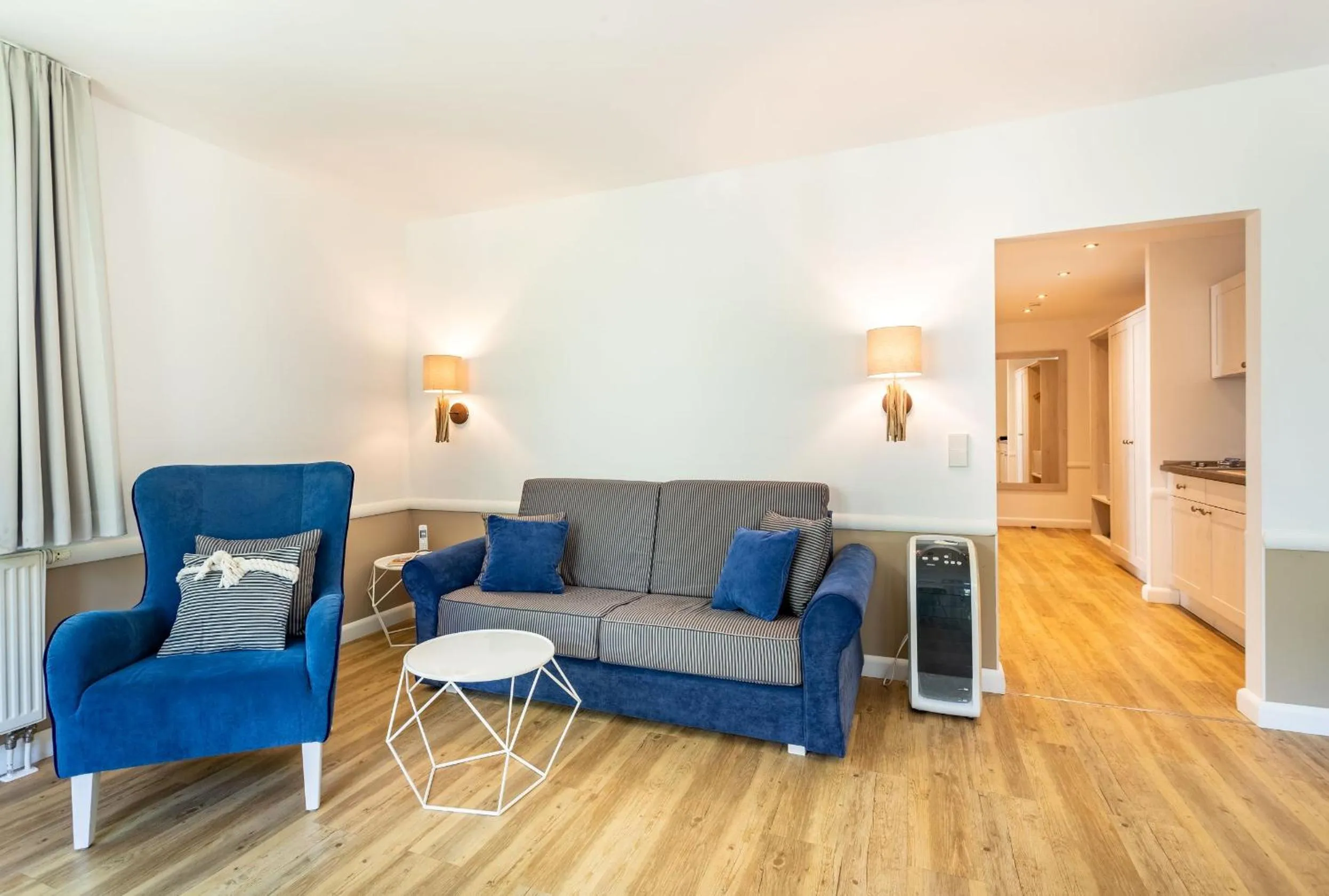 Living room in Victoria Suites