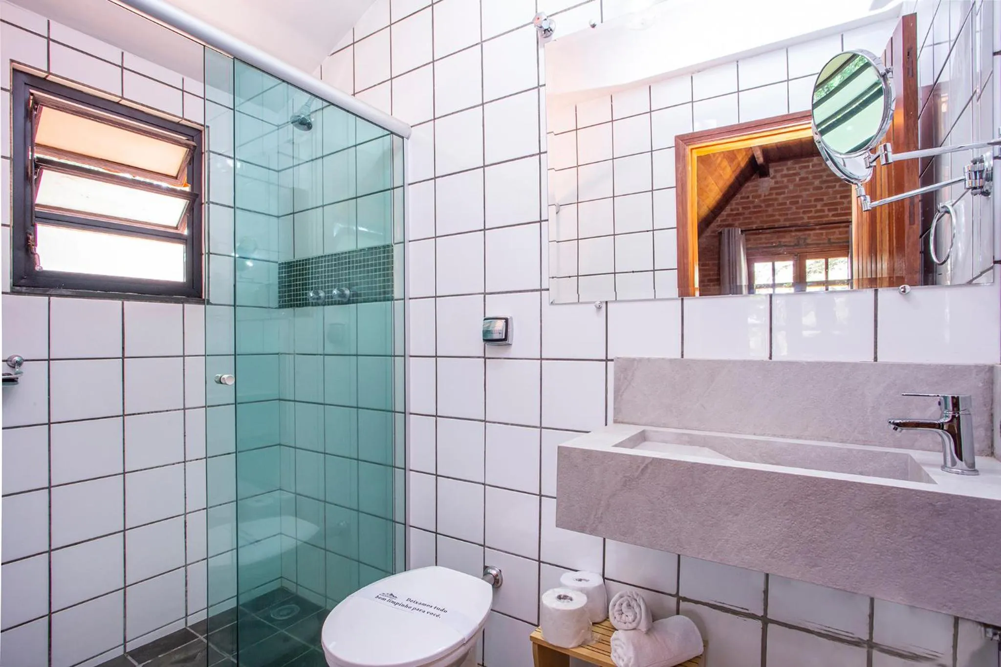 Bathroom in Pousada Suiça Mineira Garden