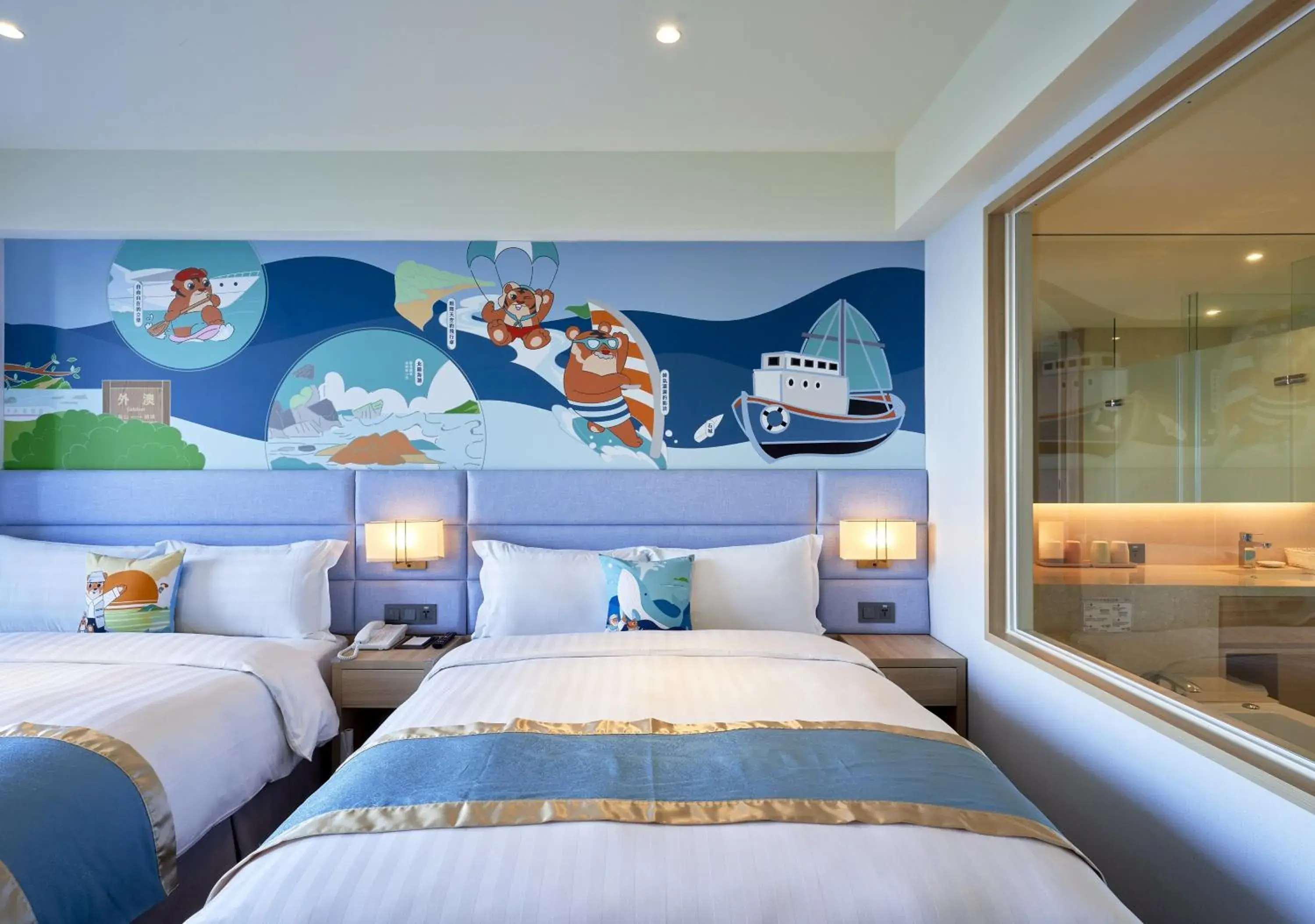 Kid-themed Family Room with Sea View in Lanyang Seaview Hotel Kid-themed Family Room with Sea View in Lanyang Seaview Hotel