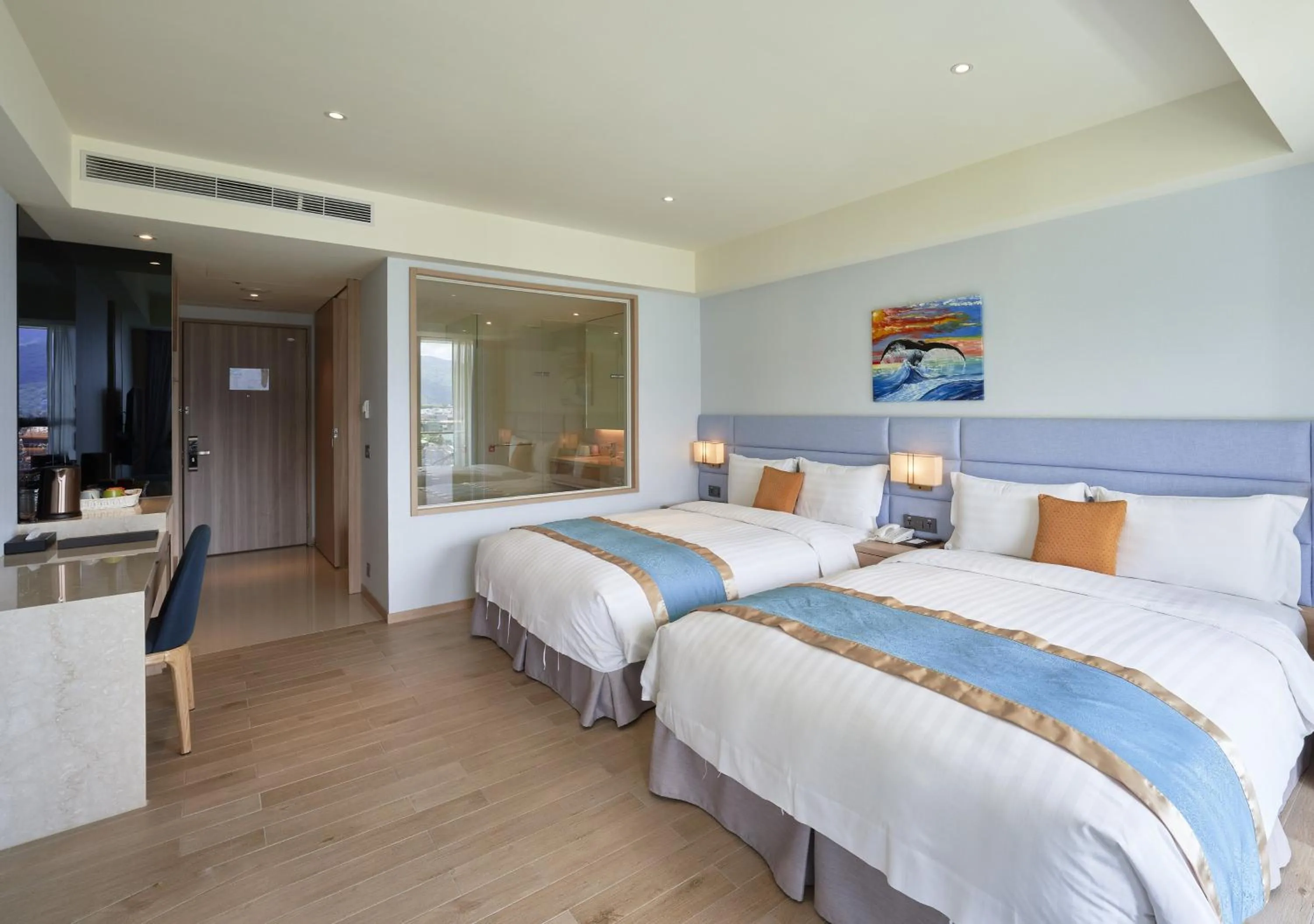 Bed in Lanyang Seaview Hotel