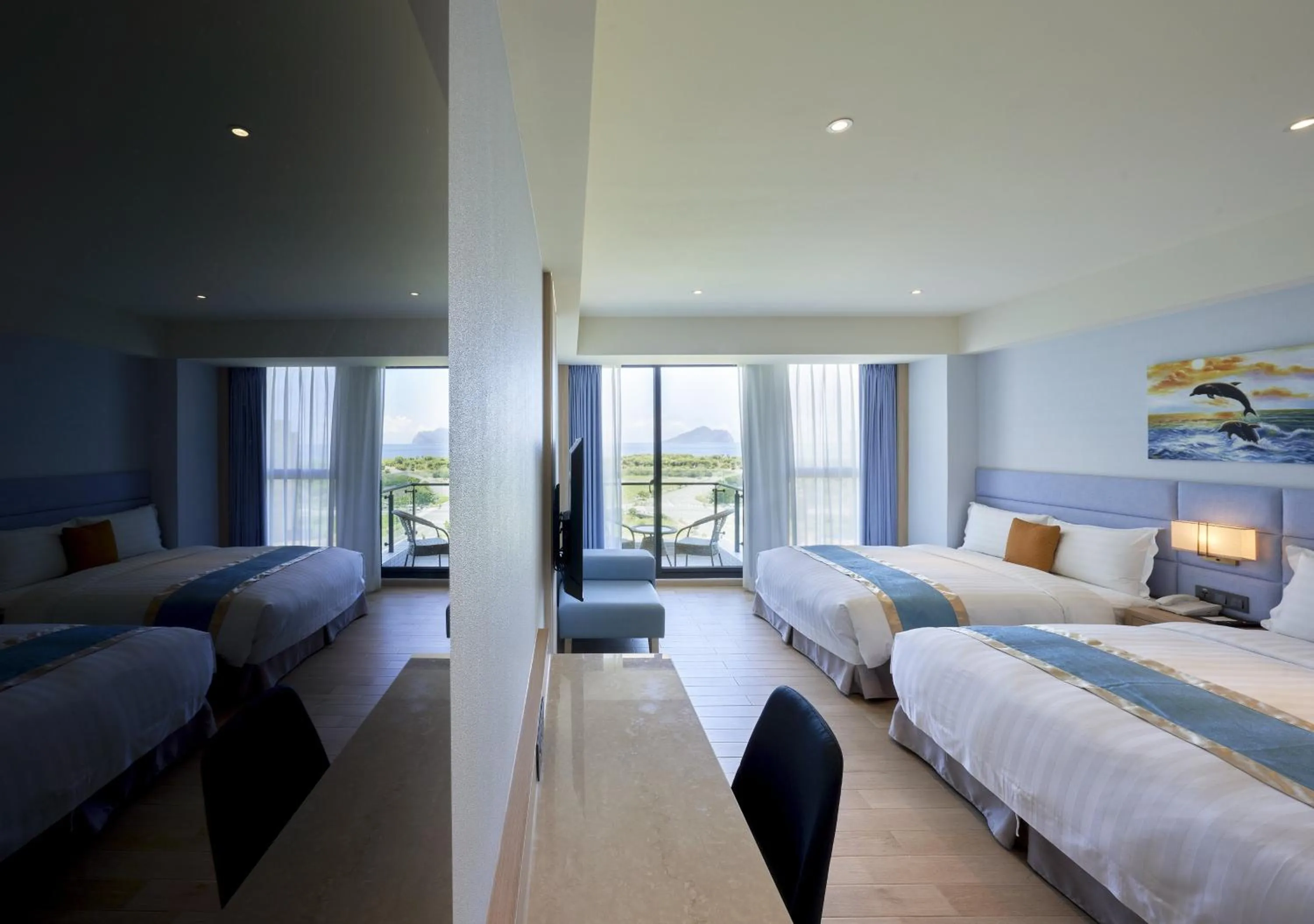 Bed in Lanyang Seaview Hotel