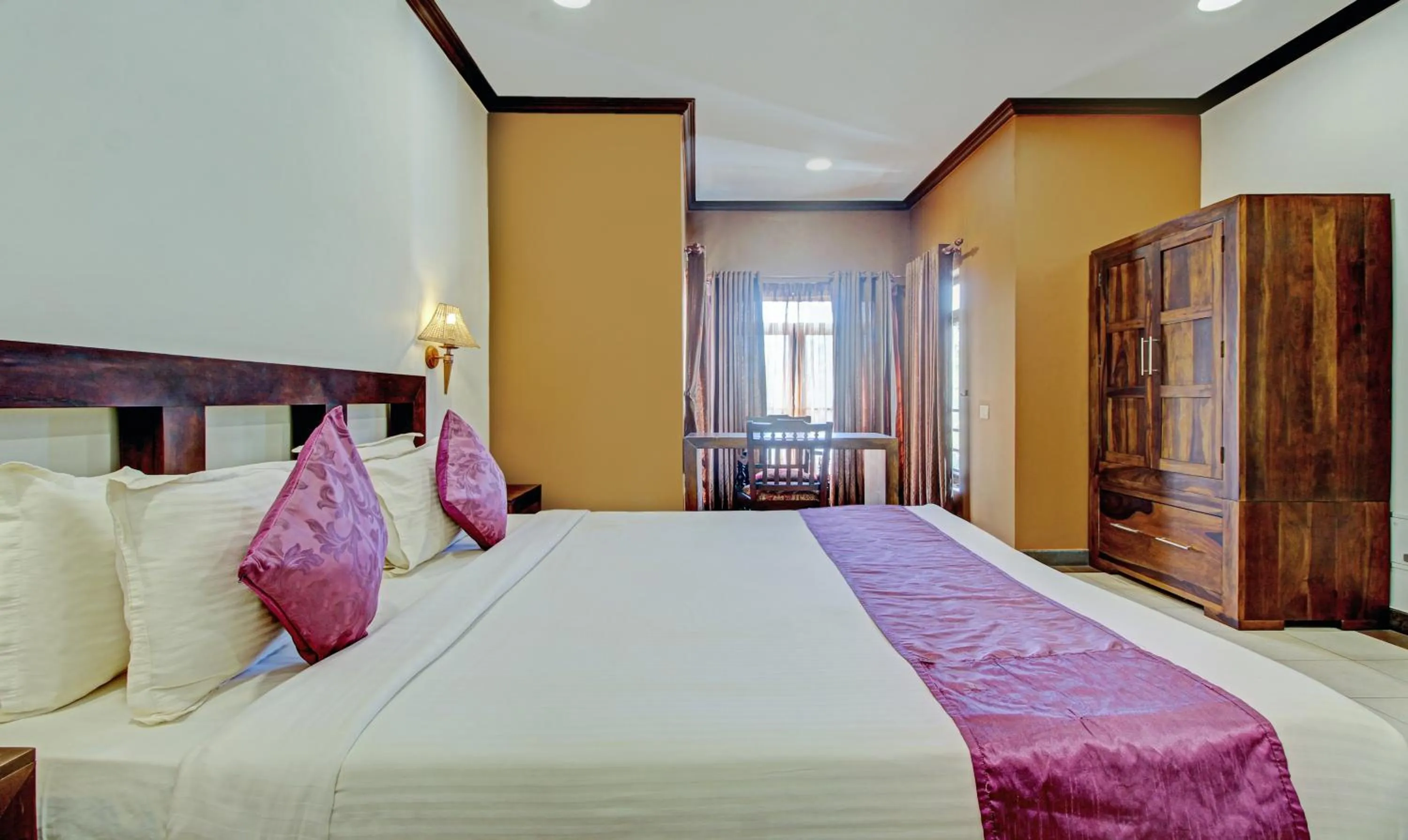 Bedroom, Bed in Treebo Premium Travancore Palace Cherthala