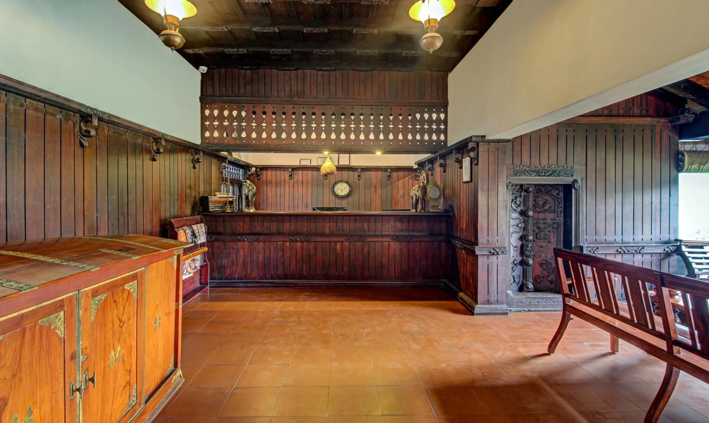 Lobby or reception in Treebo Premium Travancore Palace Cherthala
