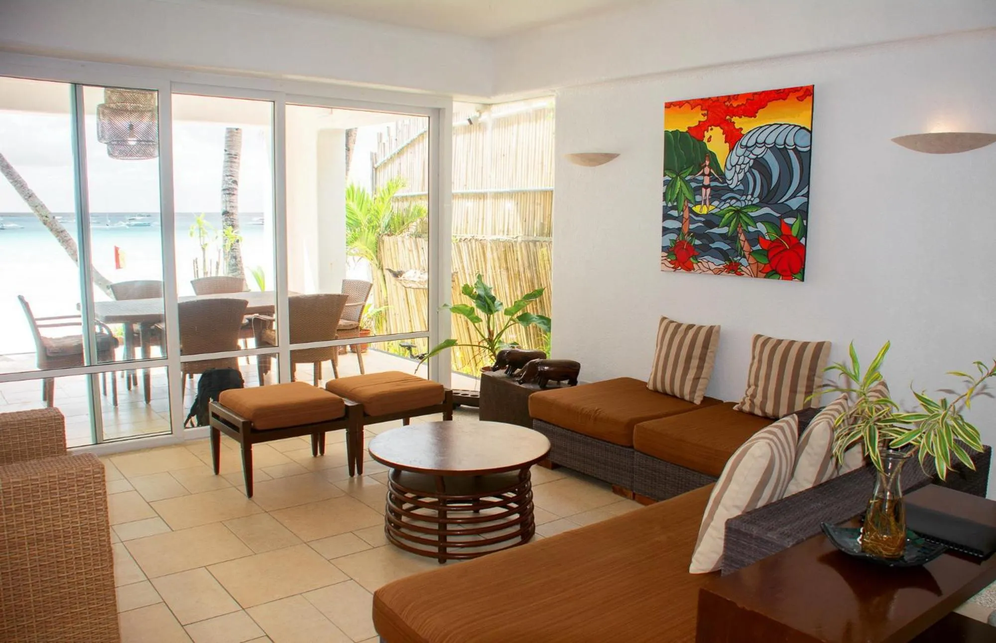 Living room in Mayumi Beach Villa
