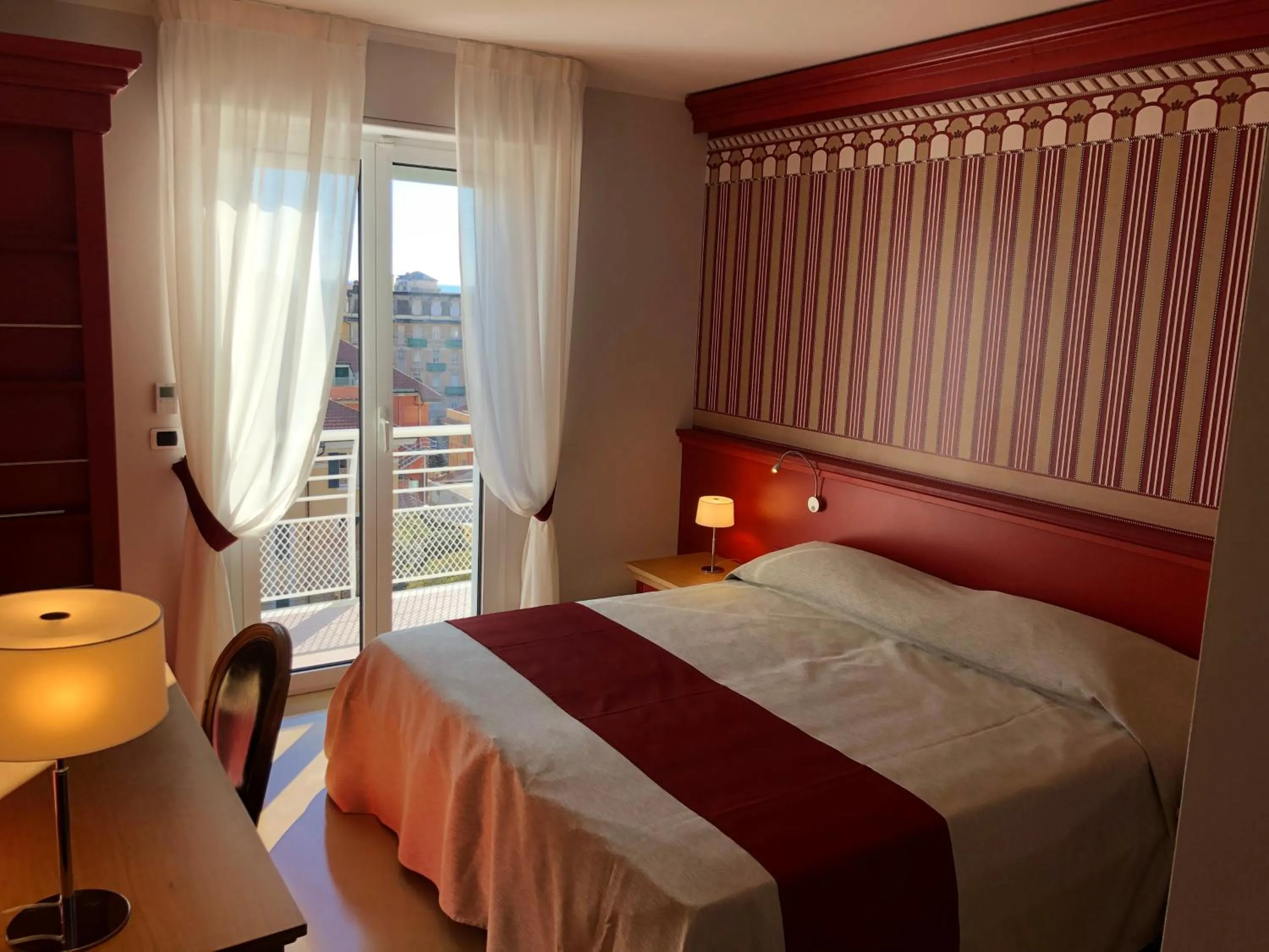 Bed in MH HOTEL VARAZZE