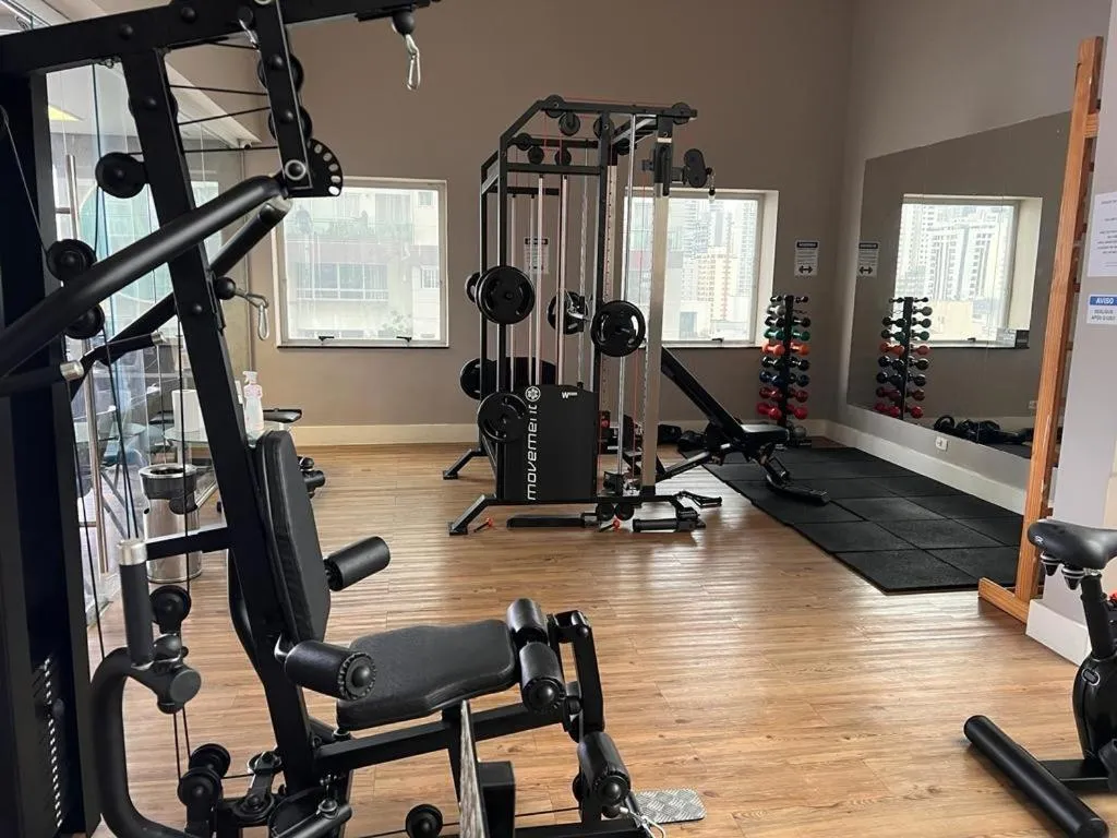 Fitness centre/facilities in FLAT Jardins São Paulo excelente!