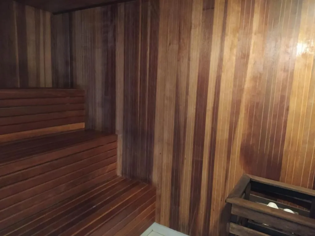 Sauna in FLAT Jardins São Paulo excelente!