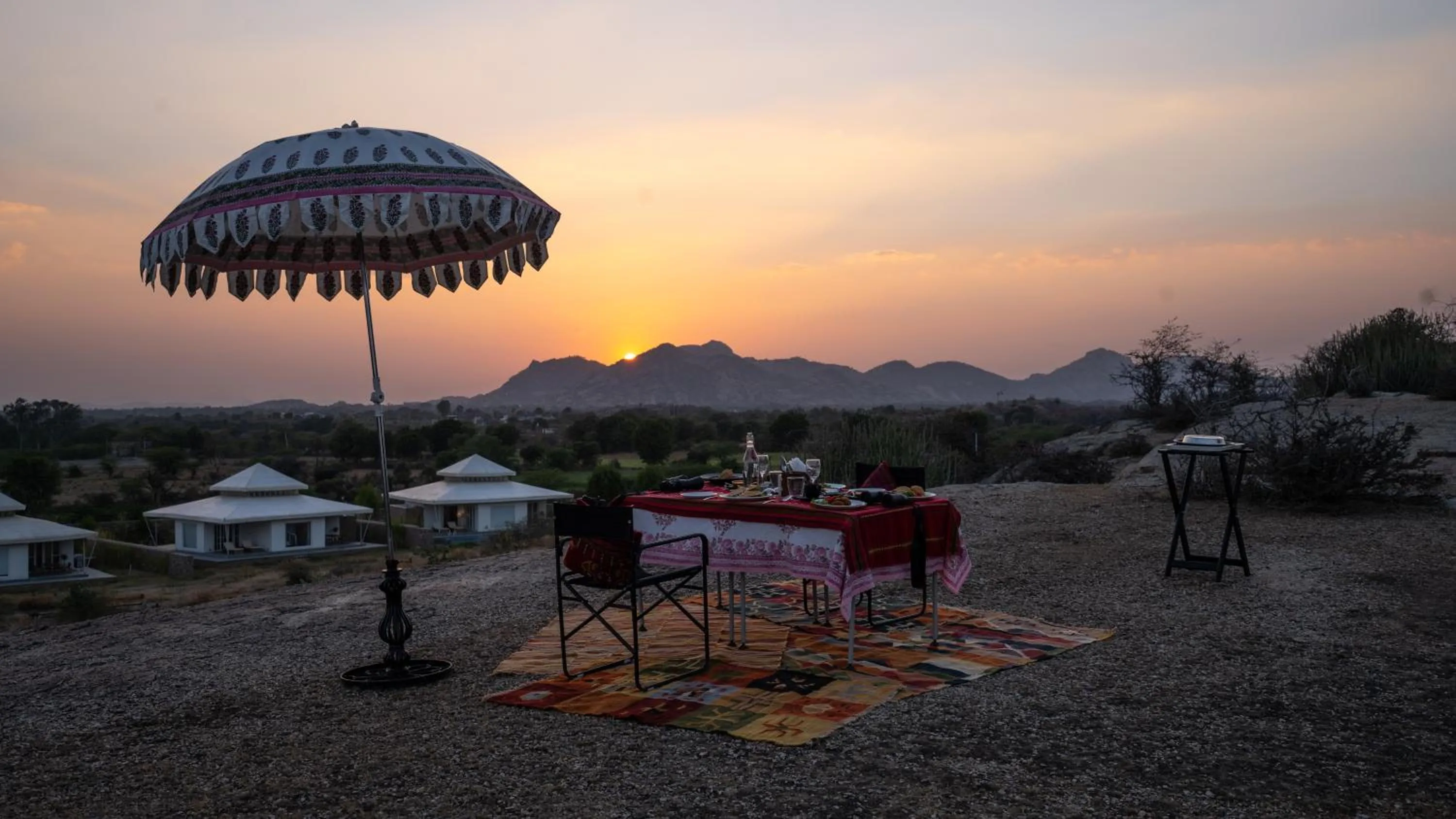 Dinner in Brij Pola, Jawai - Luxury Jungle Camp with Private Pools