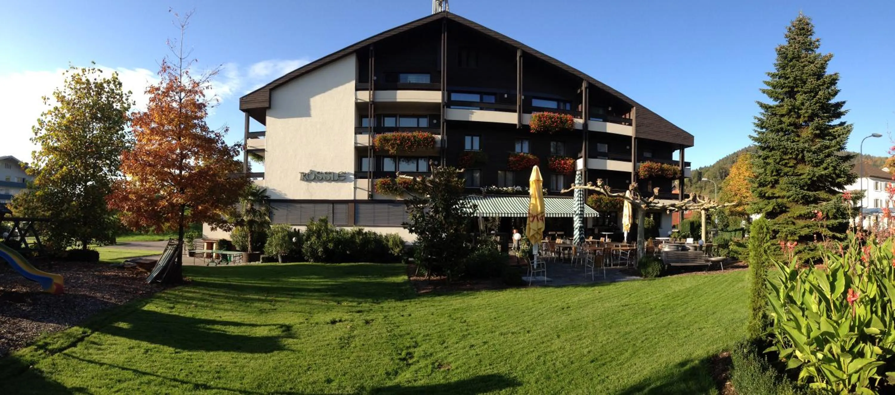 Garden in Hotel Restaurant Rössle