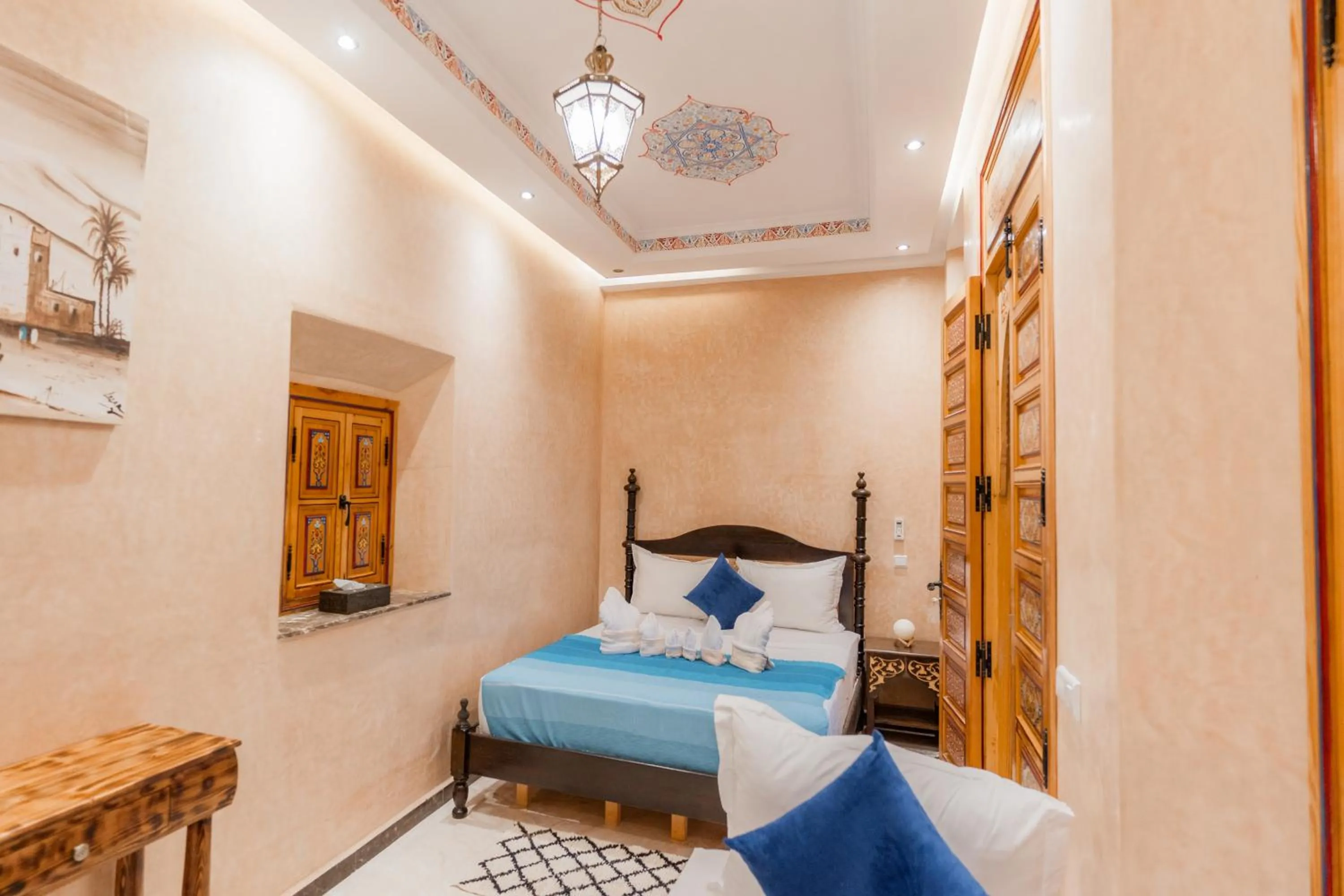Bed in Riad Alice Terrace & Spa