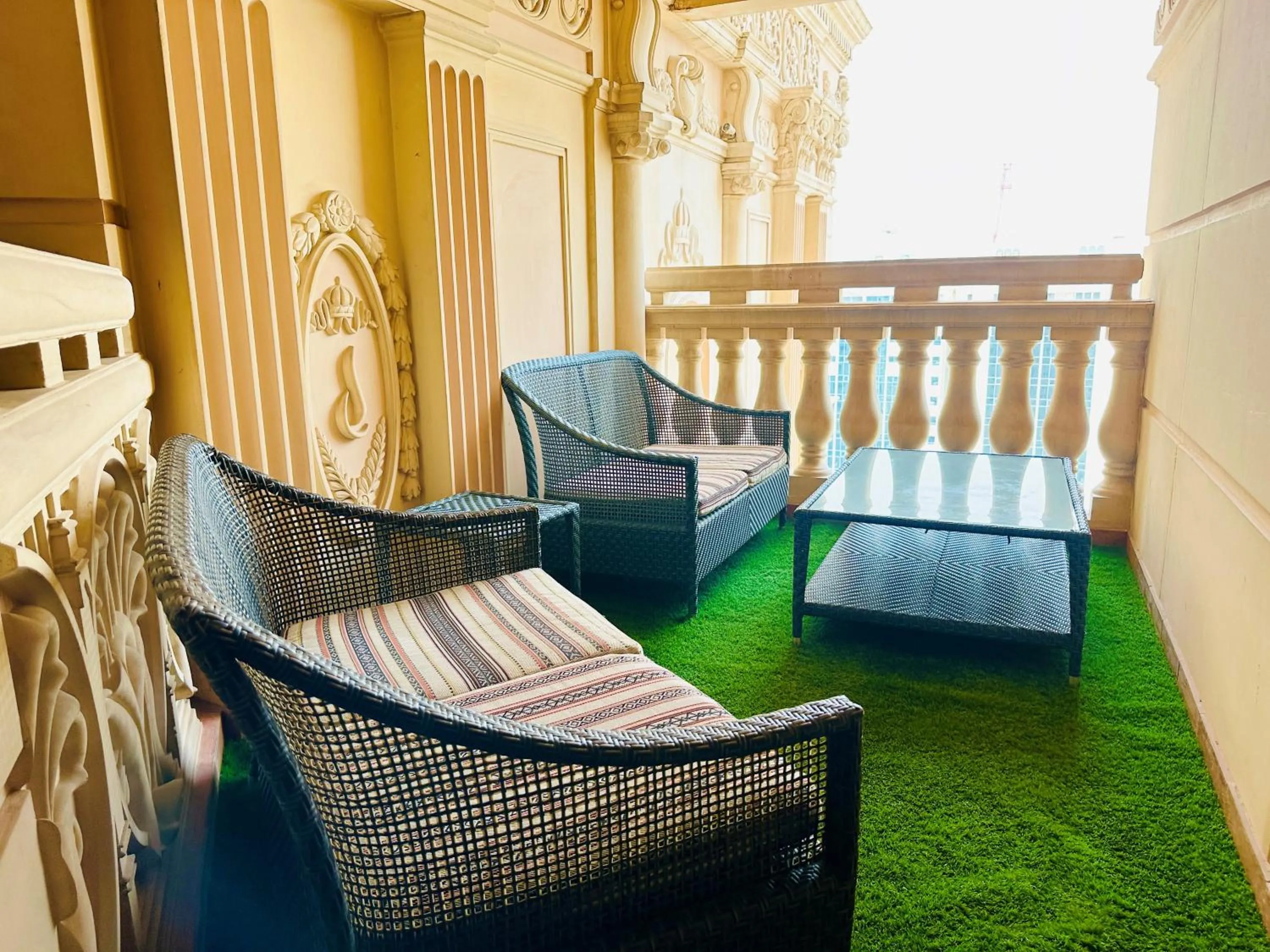 Balcony/Terrace in Royal Rose Abu Dhabi, a Curio Collection by Hilton Affiliated Hotel