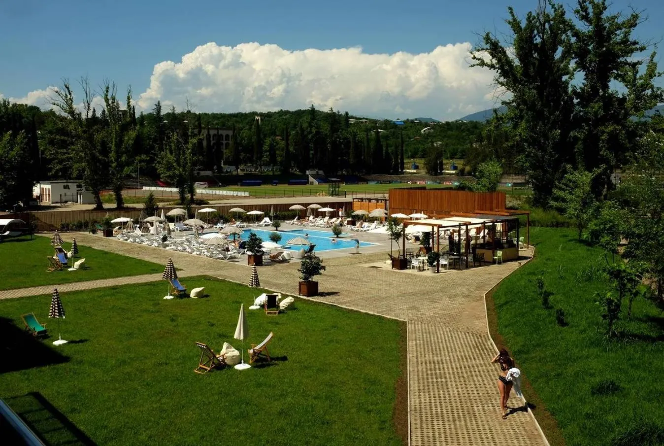 Swimming pool in Tskaltubo Plaza Hotel