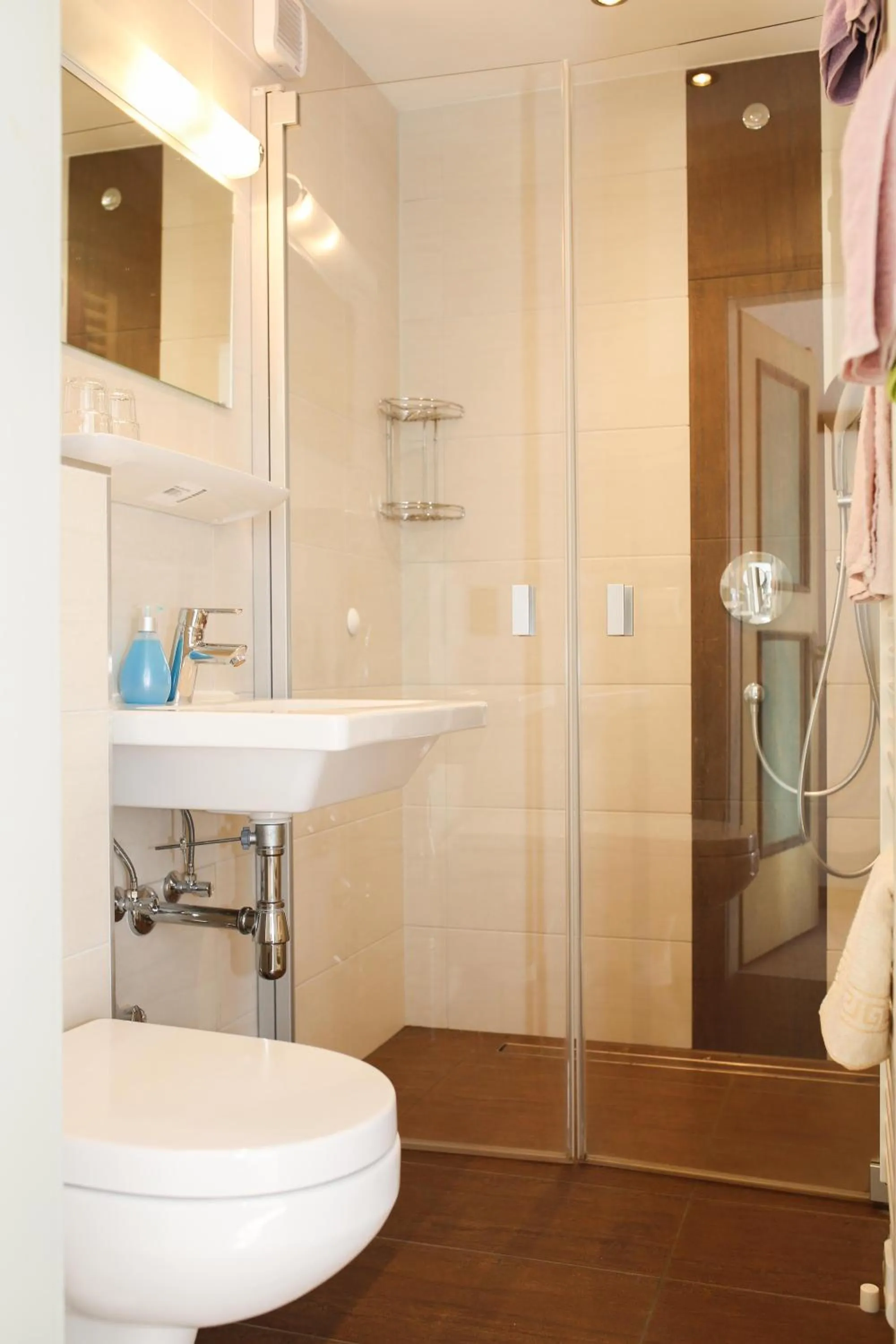 Shower in Hotel Sonnenhof - bed & breakfast & appartements