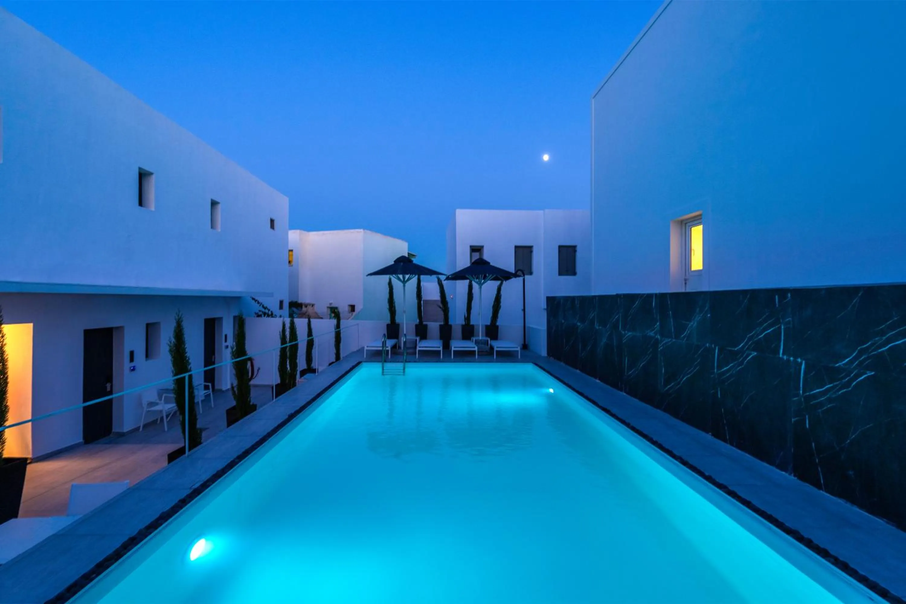 Swimming pool in Central Boutique Hotel by naoussa hills adults only