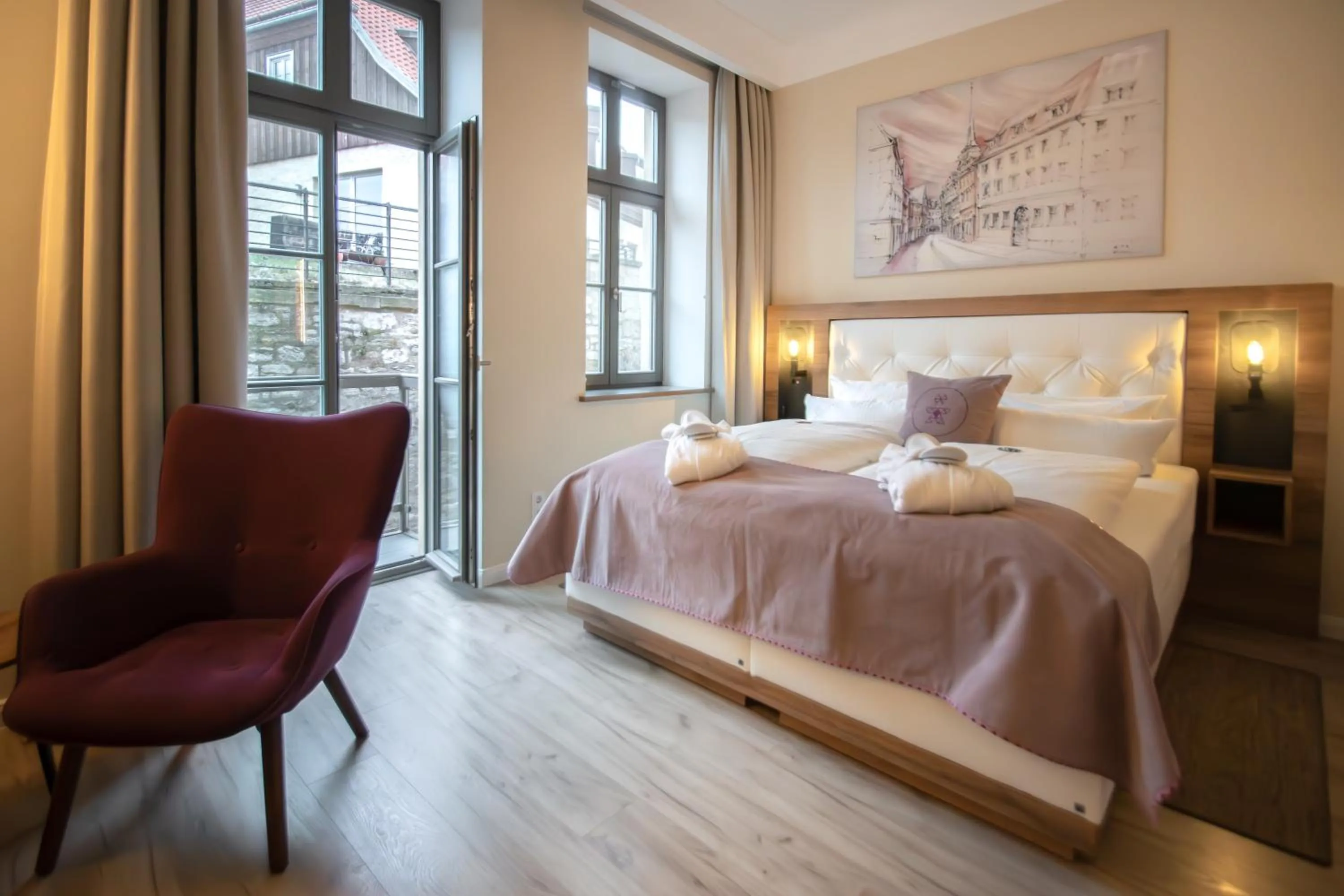 Bed in DAS KEHRS - Hotel auf dem Petersberg