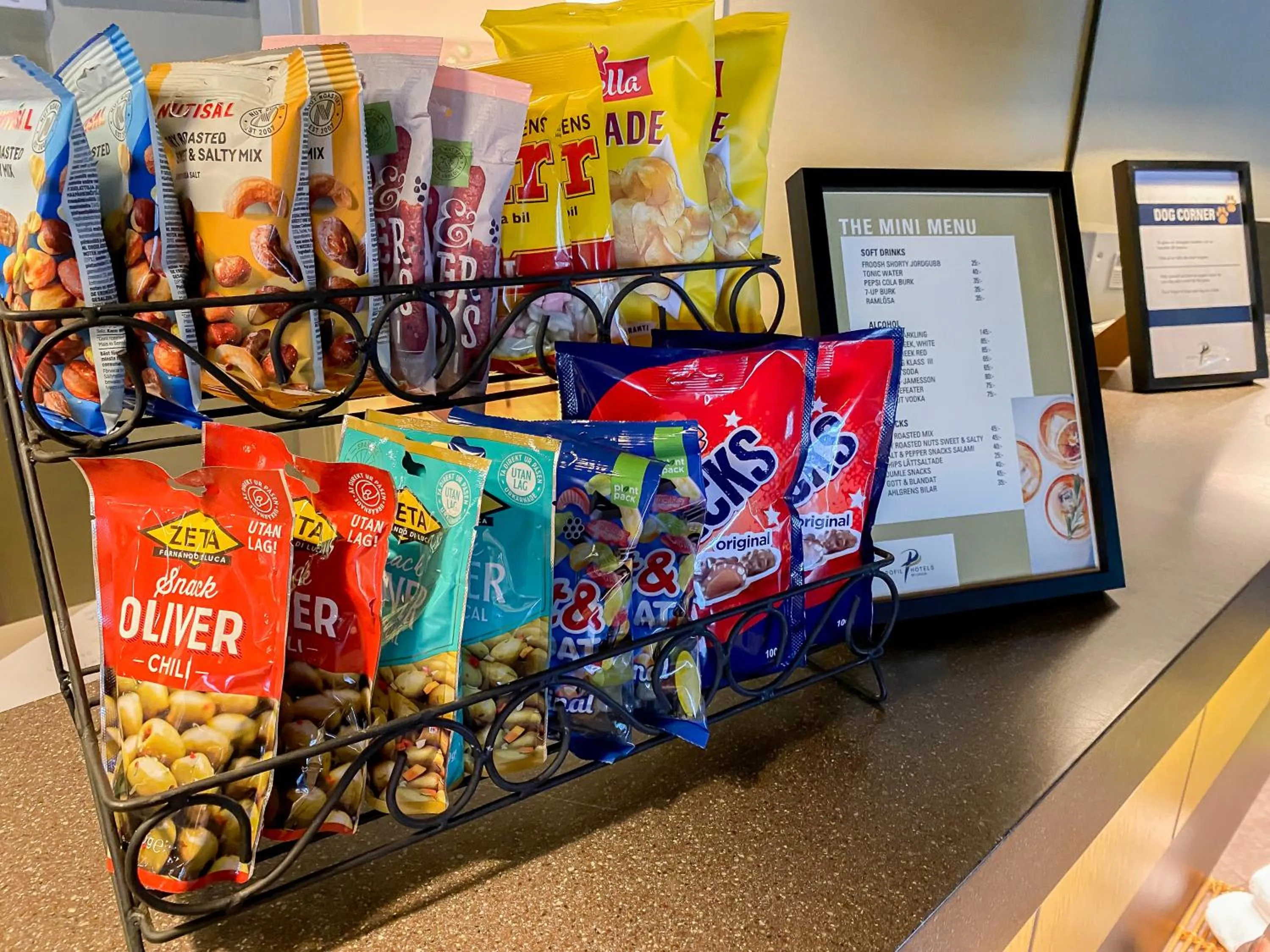 Food and drinks in ProfilHotels Nacka