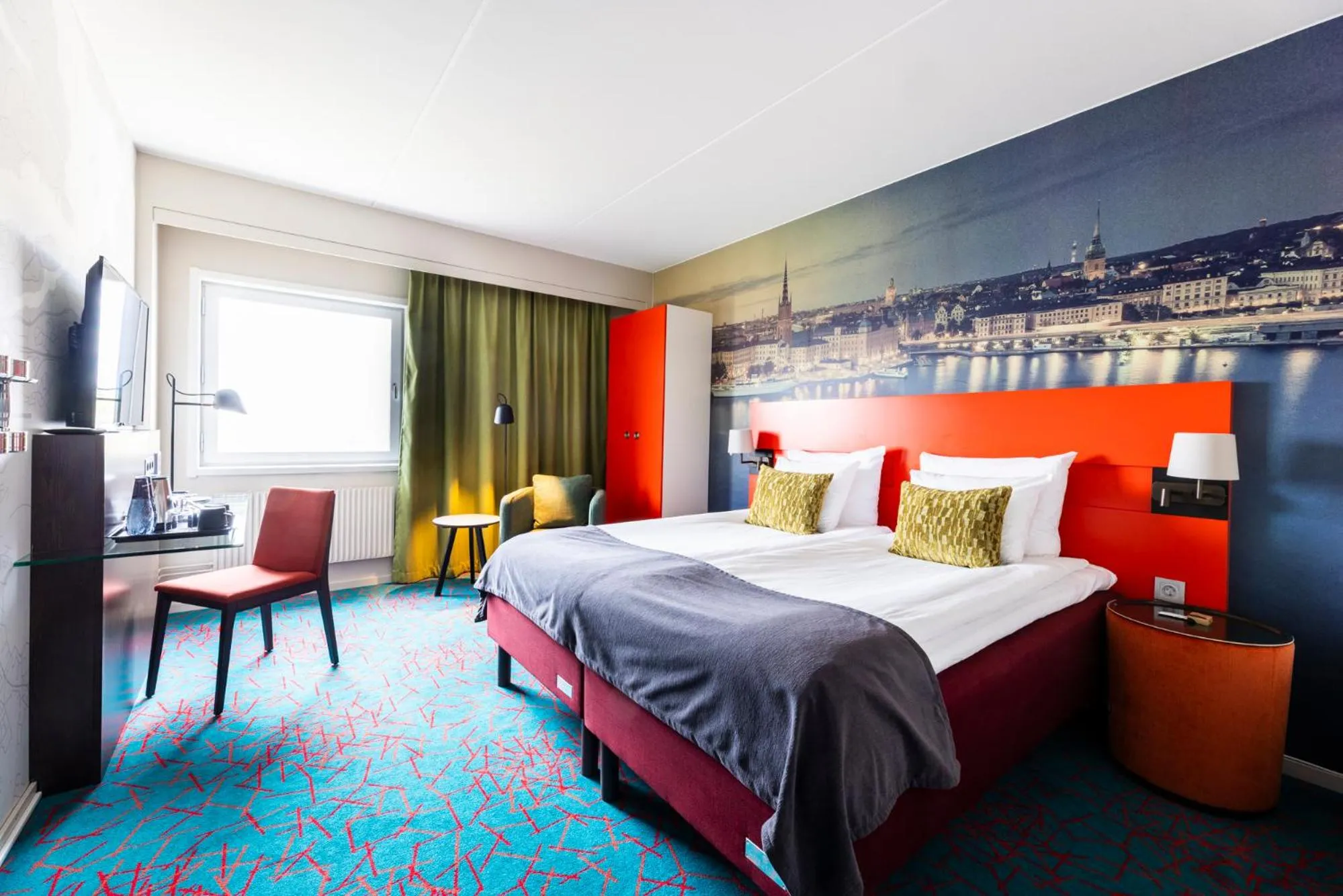 Photo of the whole room, Bed in ProfilHotels Nacka