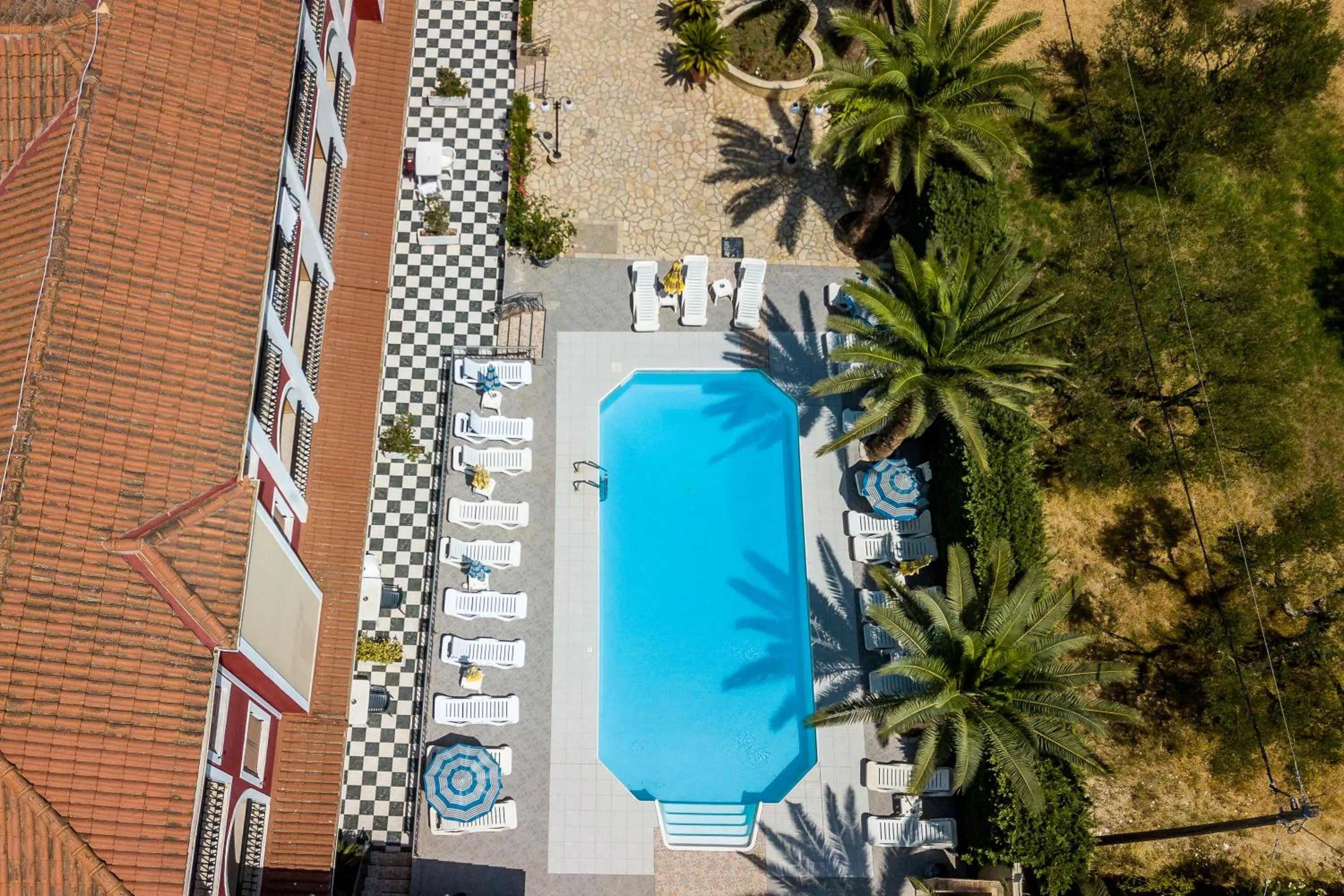 Pool view in Rose Club Apartments
