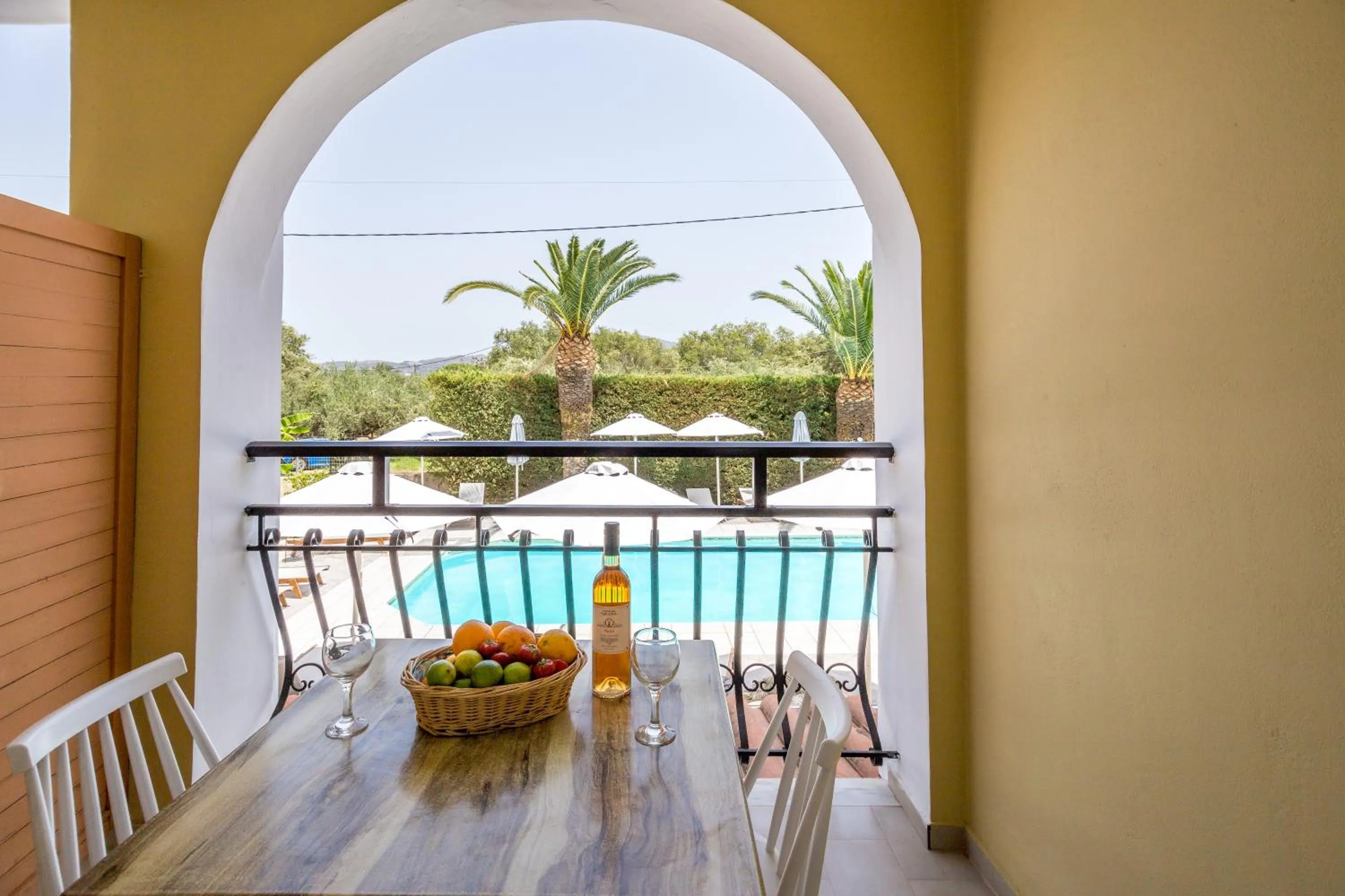 Pool view in Rose Club Apartments
