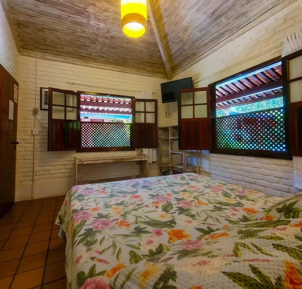 Bed in Pousada do Roballo
