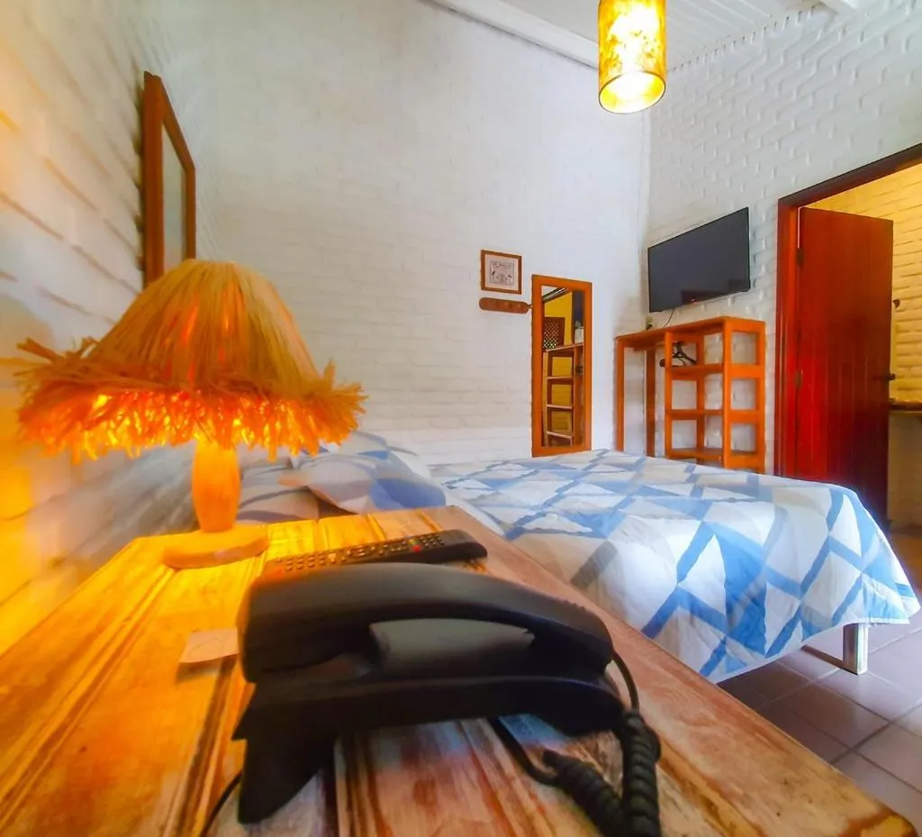 Bed in Pousada do Roballo