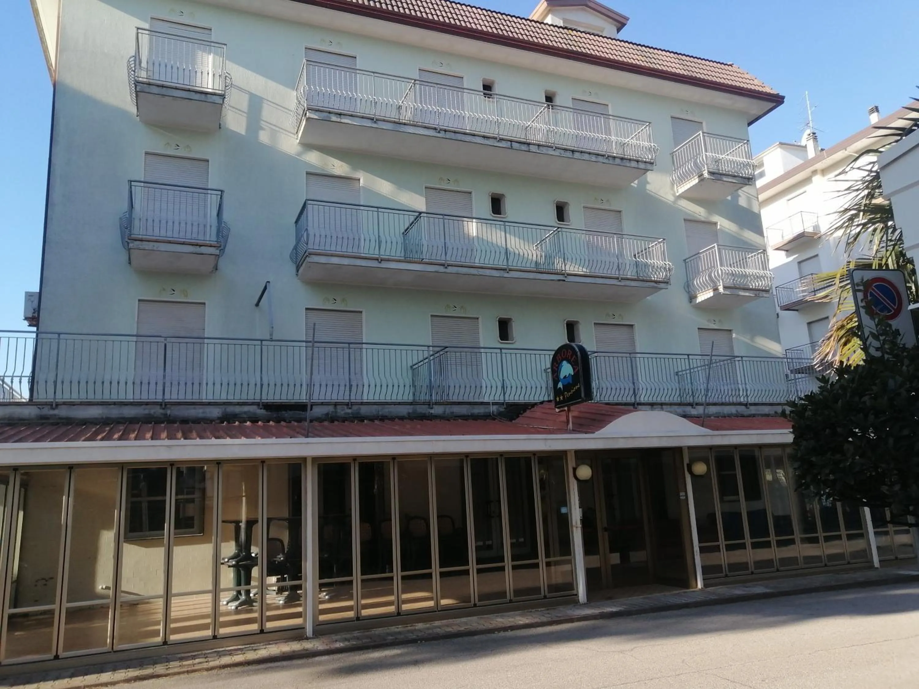 Facade/entrance in Hotel Arborea
