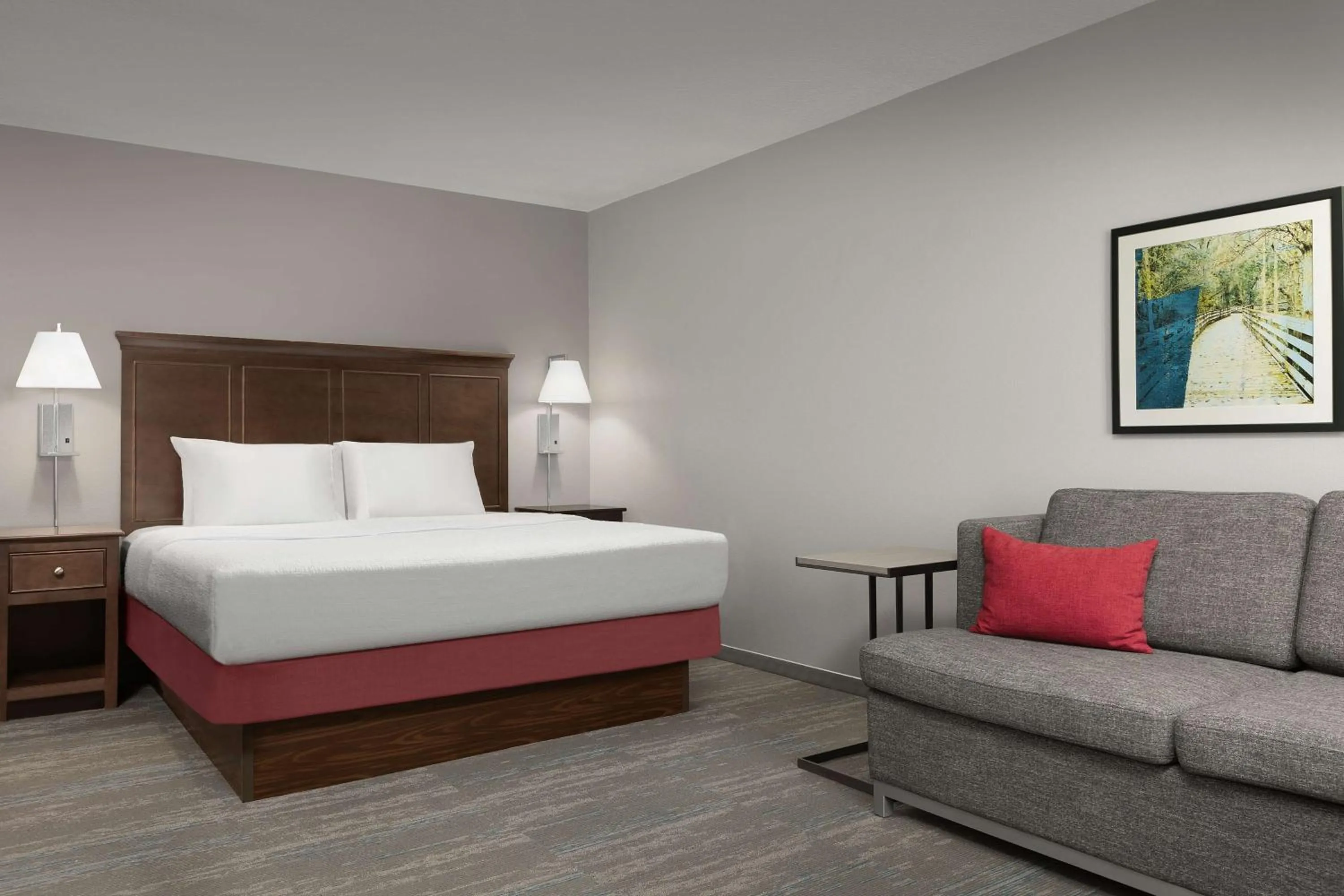 Living room, Bed in Hampton Inn & Suites Orlando North Altamonte Springs