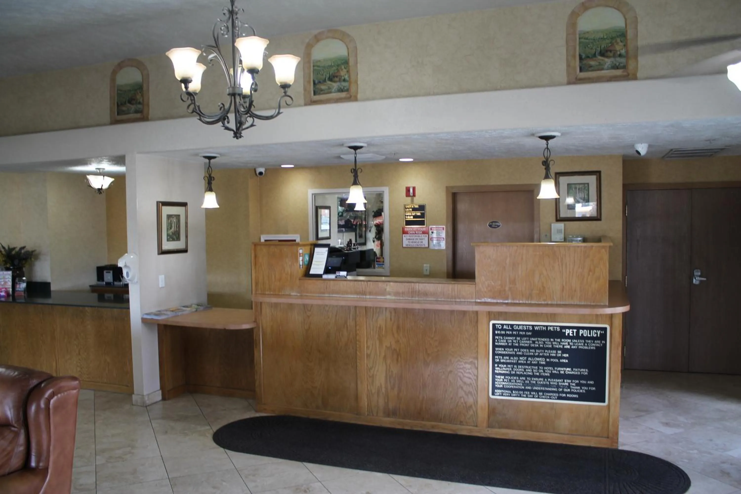 Lobby or reception in Sunrise Inn