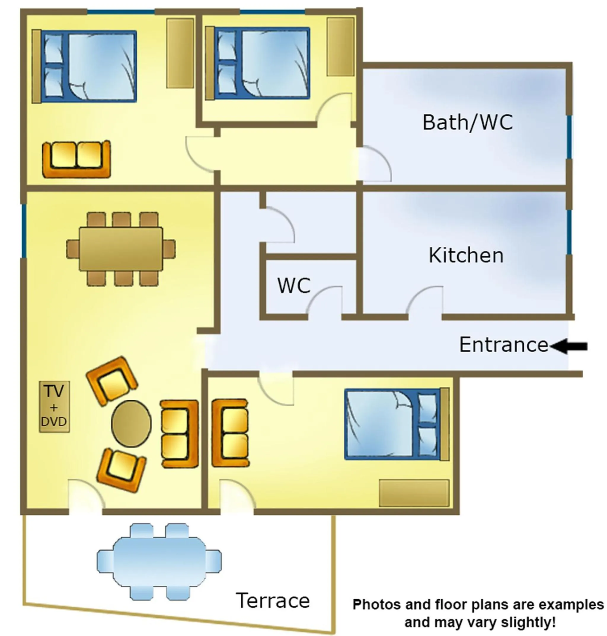 Floor plan in Barry Memle Directly at the Lake