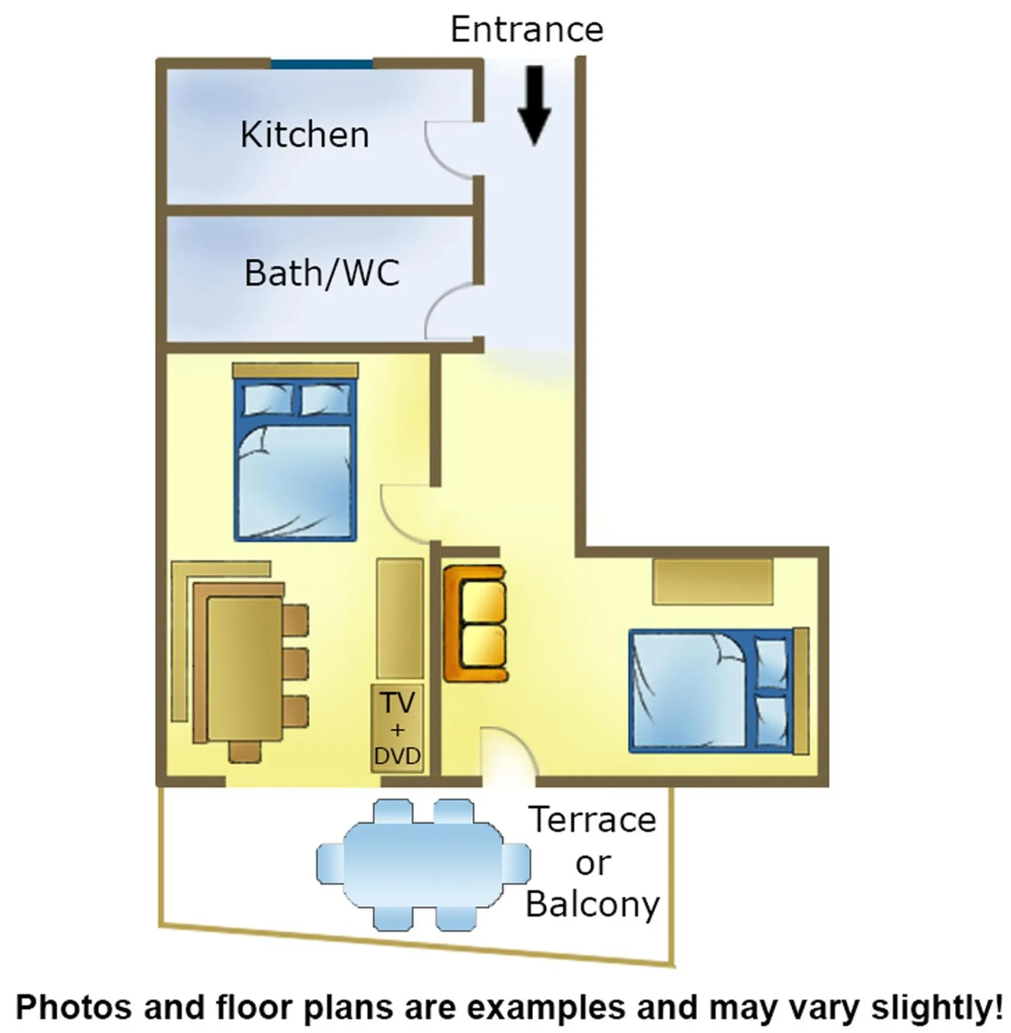 Floor plan in Barry Memle Directly at the Lake