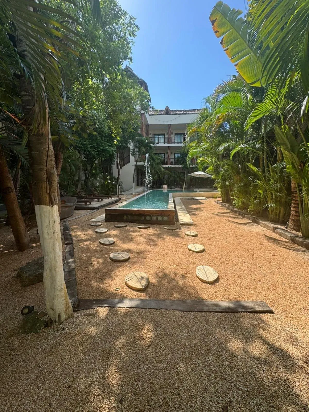 Pool view in Casa Tulum Hotel