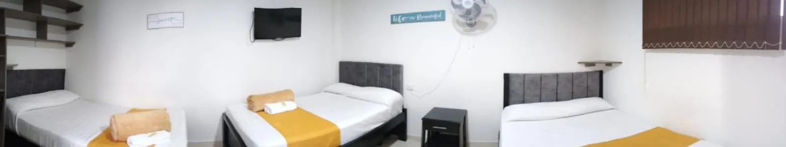 Bed in Hotel Cafe Estrella