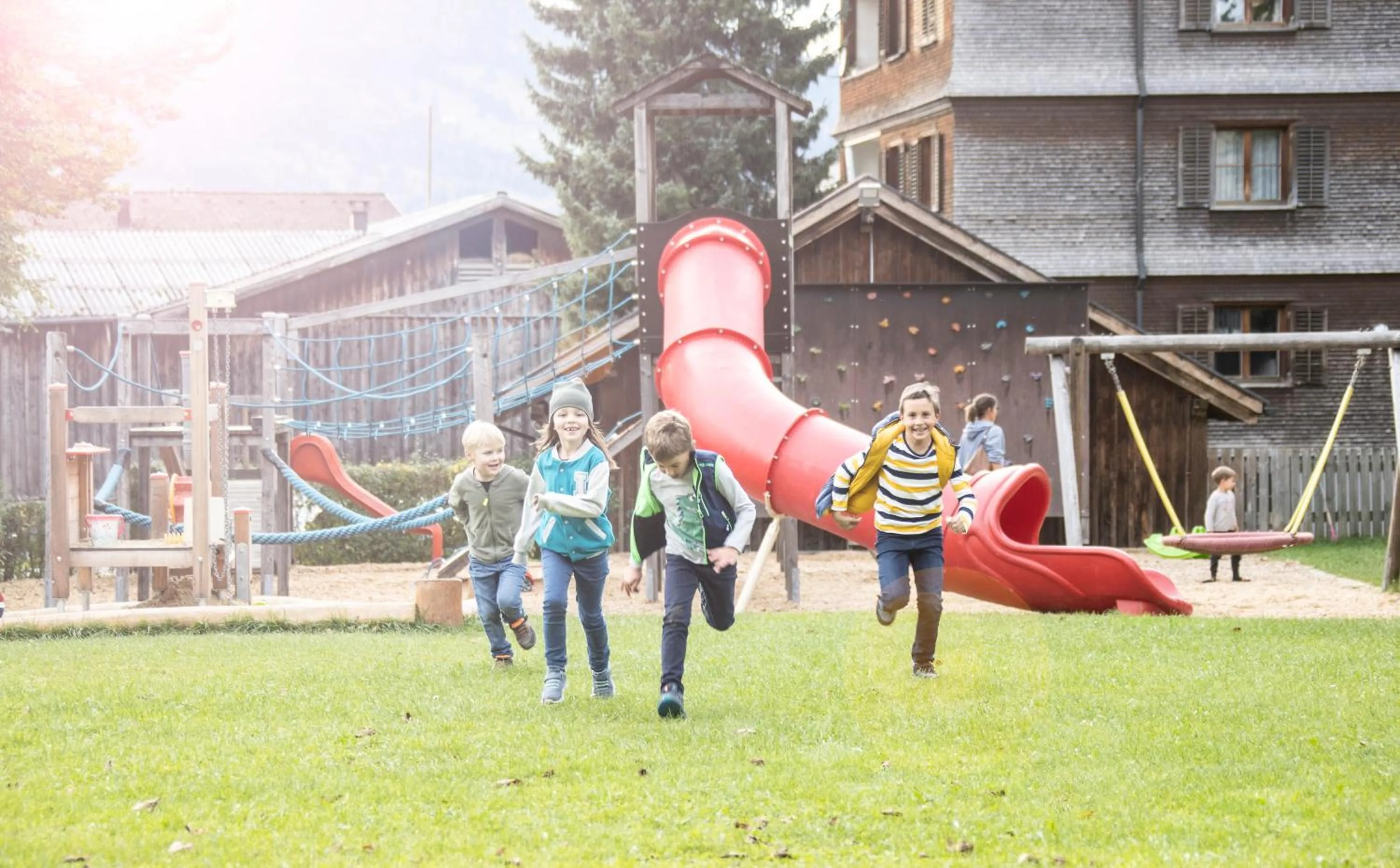 Children play ground in Familienhotel Adler
