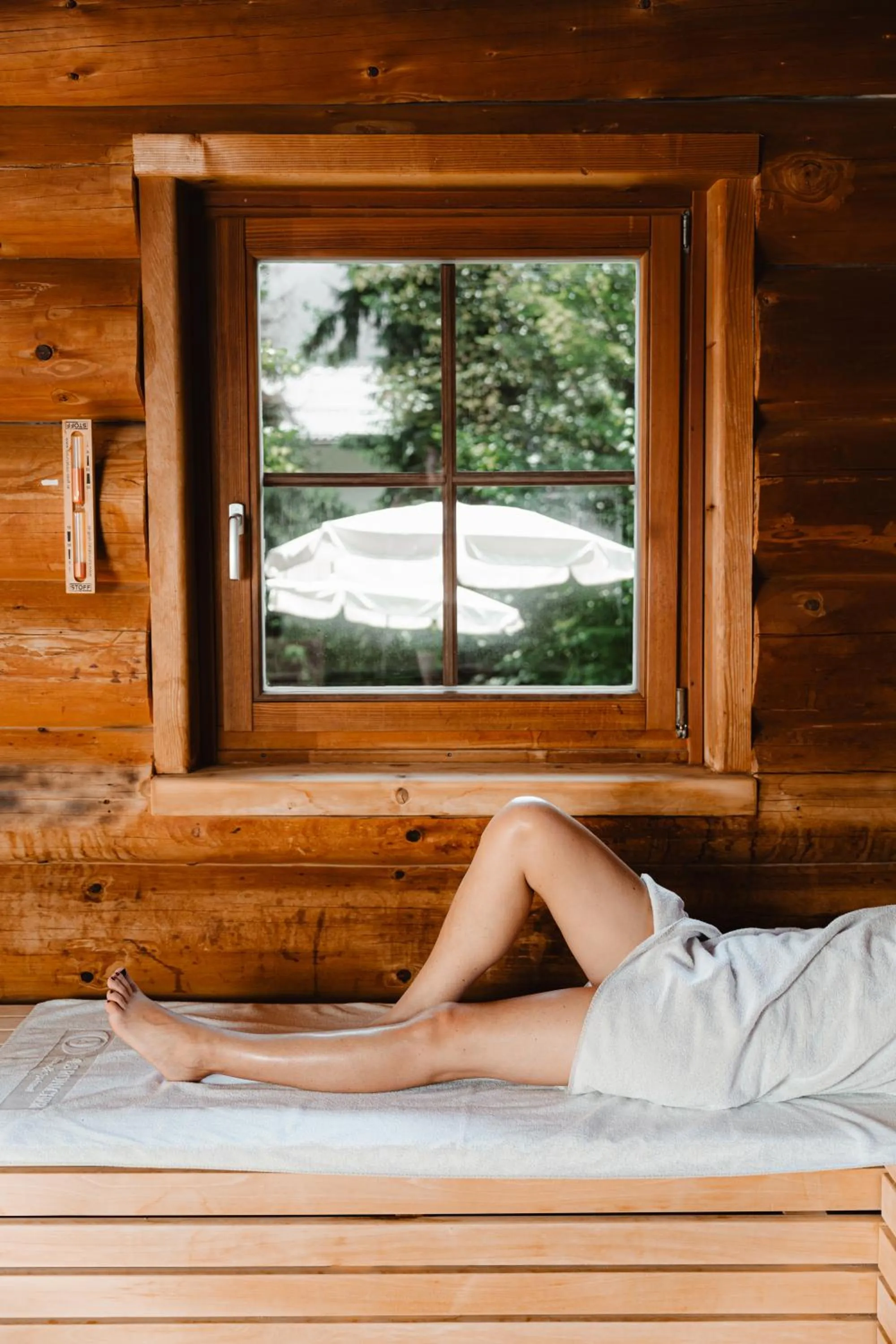 Sauna in DAS RONACHER Thermal Spa Hotel