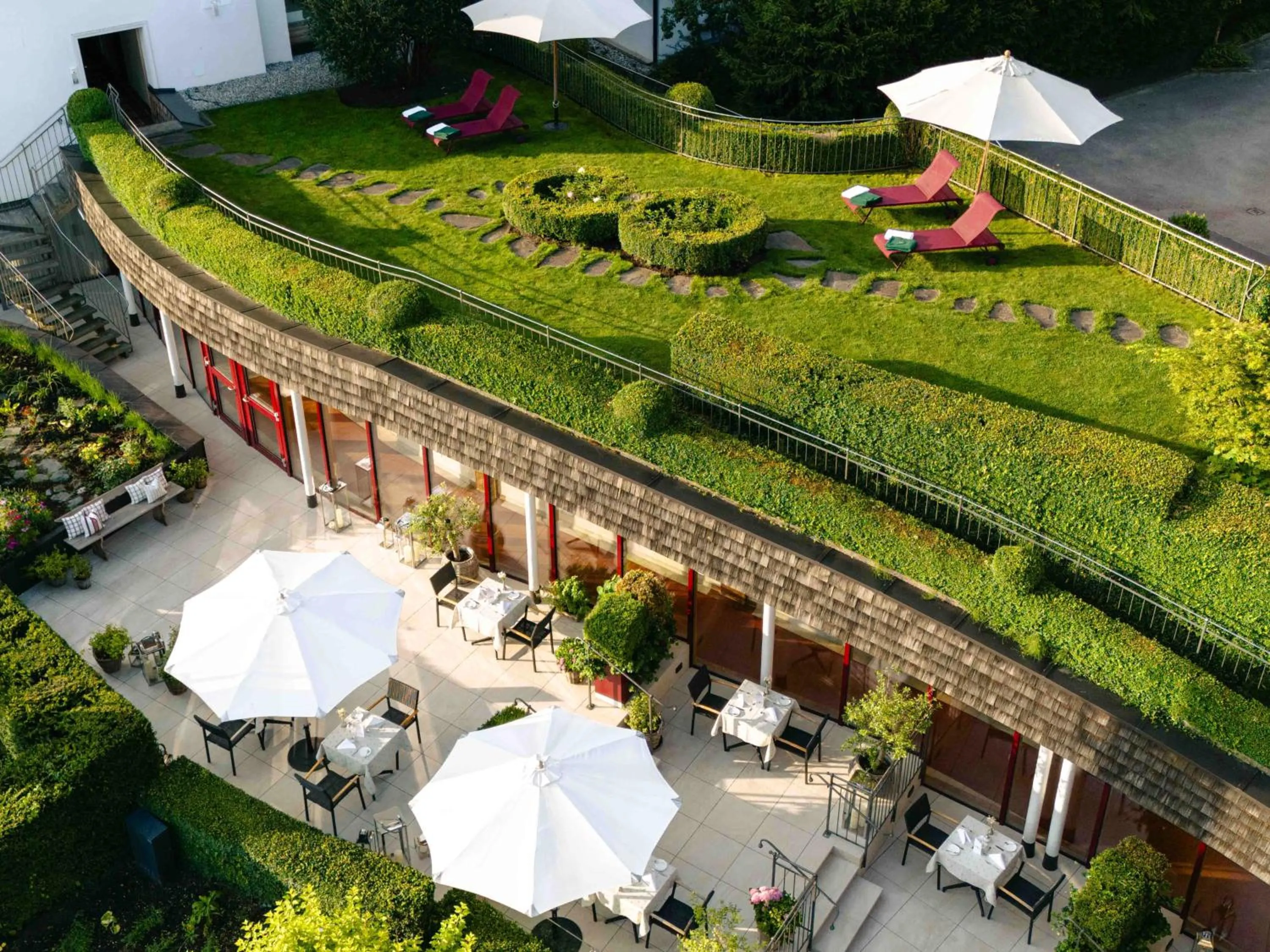 Garden in Hotel Kaiserhof Kitzbühel, 4 Sterne Superior