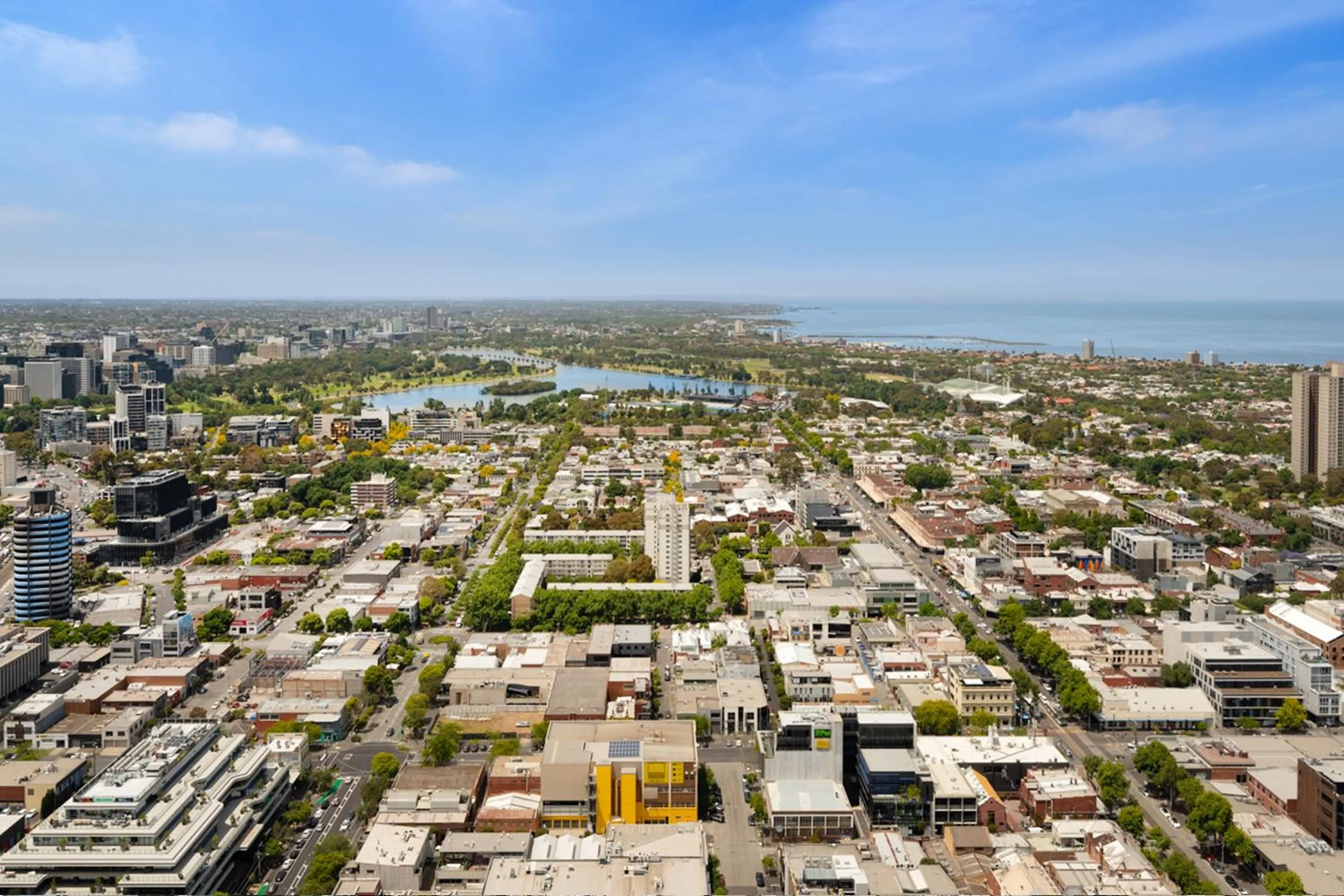Sea view in Melbourne City Apartments Panoramic Skyview Penthouse