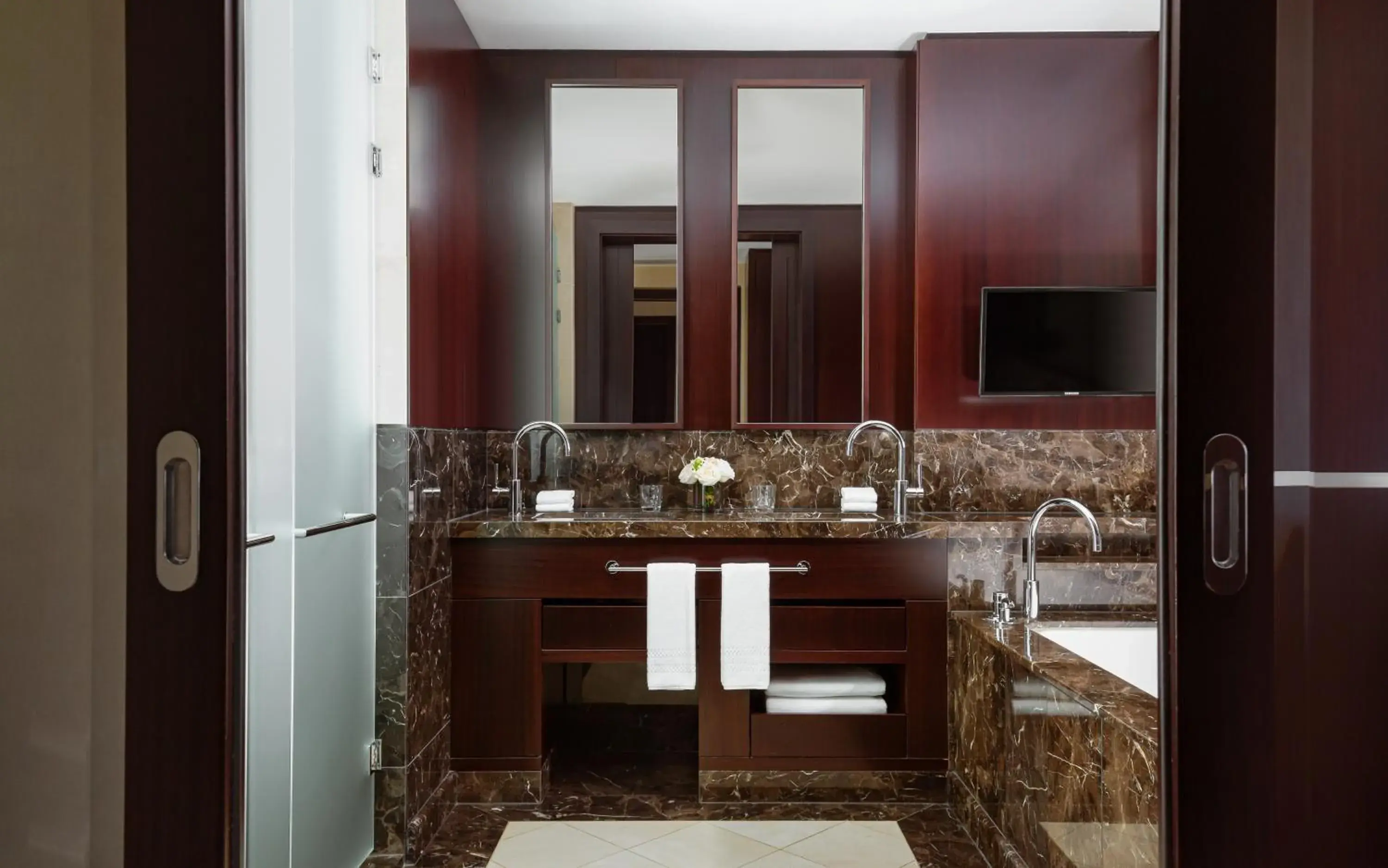 Elite Corner Double Room with Two Double Beds in The Ritz-Carlton, Almaty Elite Corner Double Room with Two Double Beds in The Ritz-Carlton, Almaty