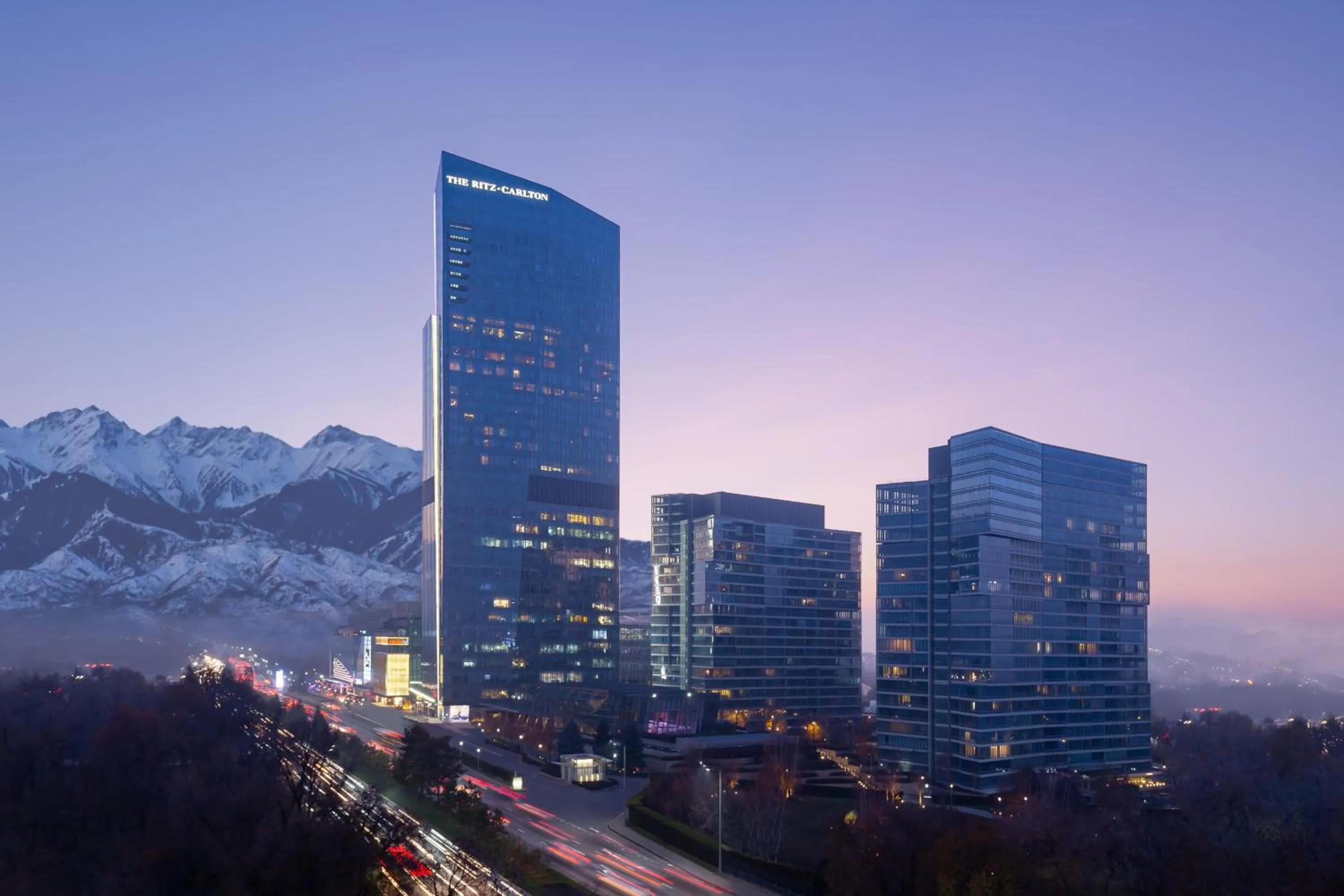 Property building in The Ritz-Carlton, Almaty