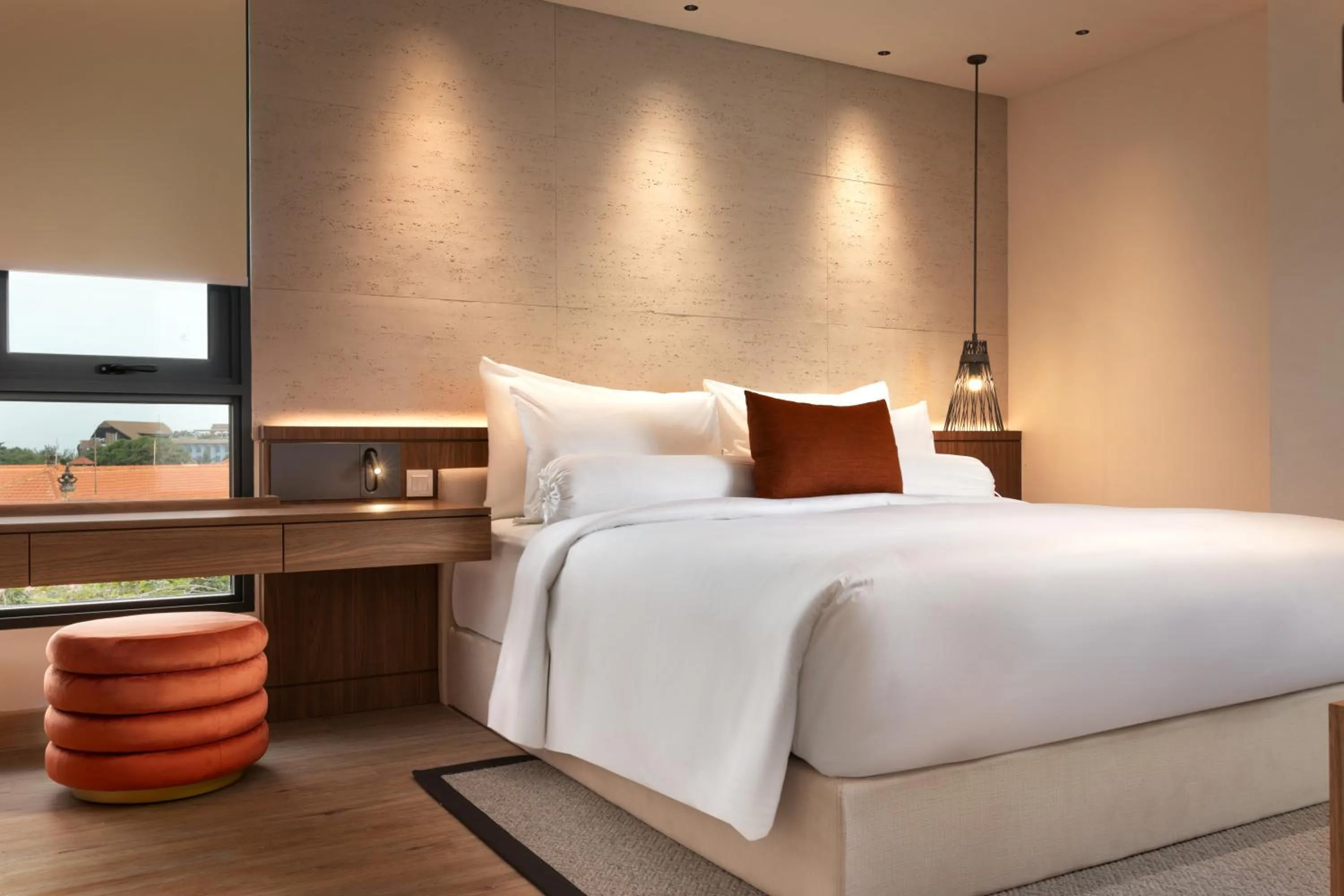 Bed in Beachwalk Residence