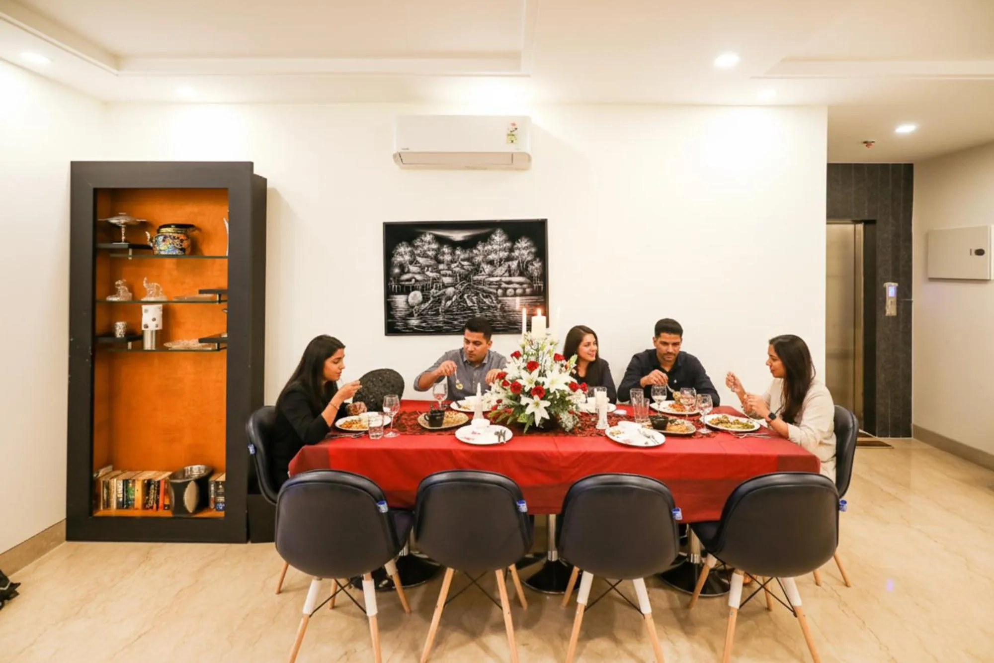 Restaurant/places to eat in FabHotel La Paz Stay B&B