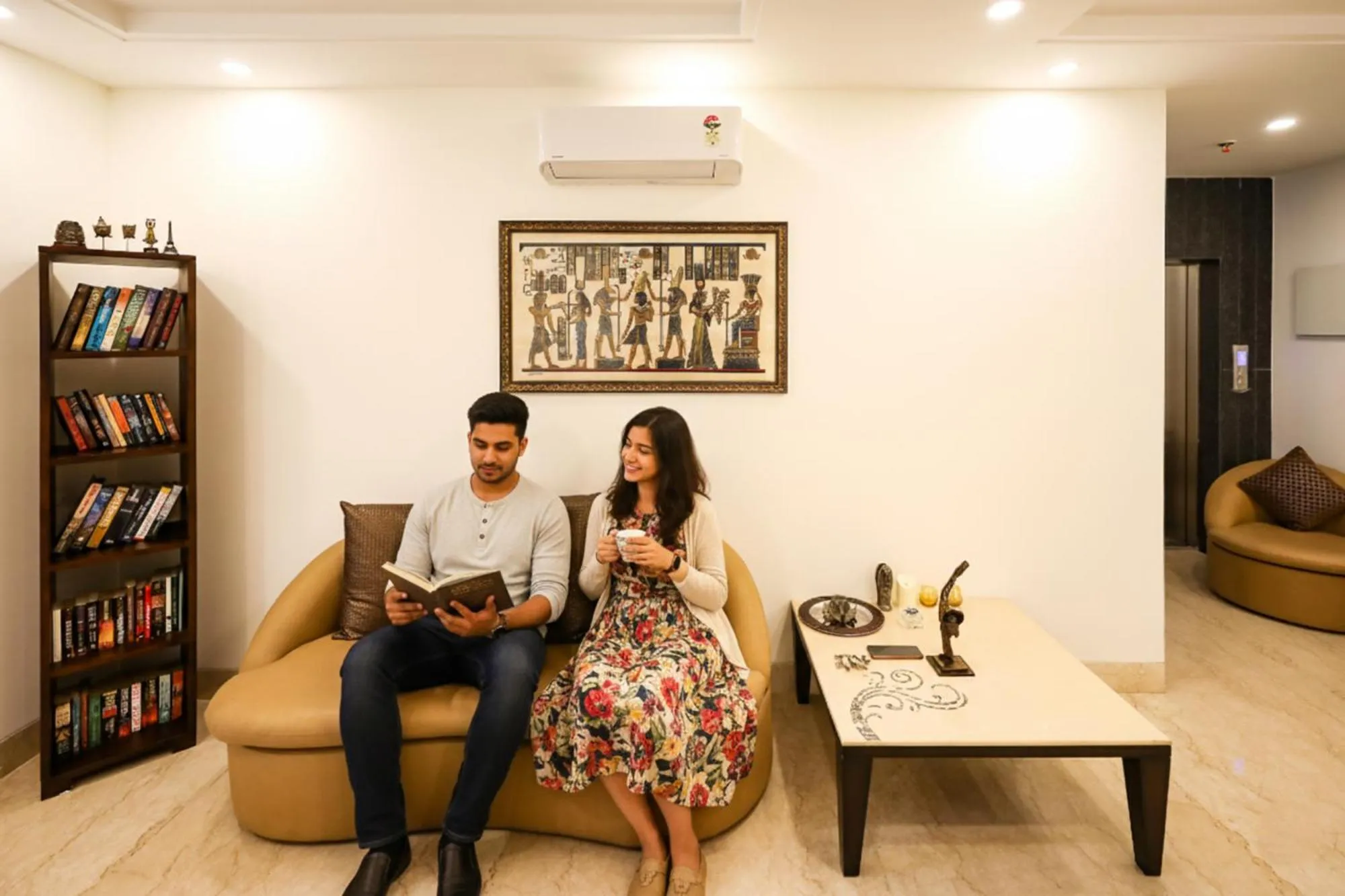 Seating area in FabHotel La Paz Stay B&B