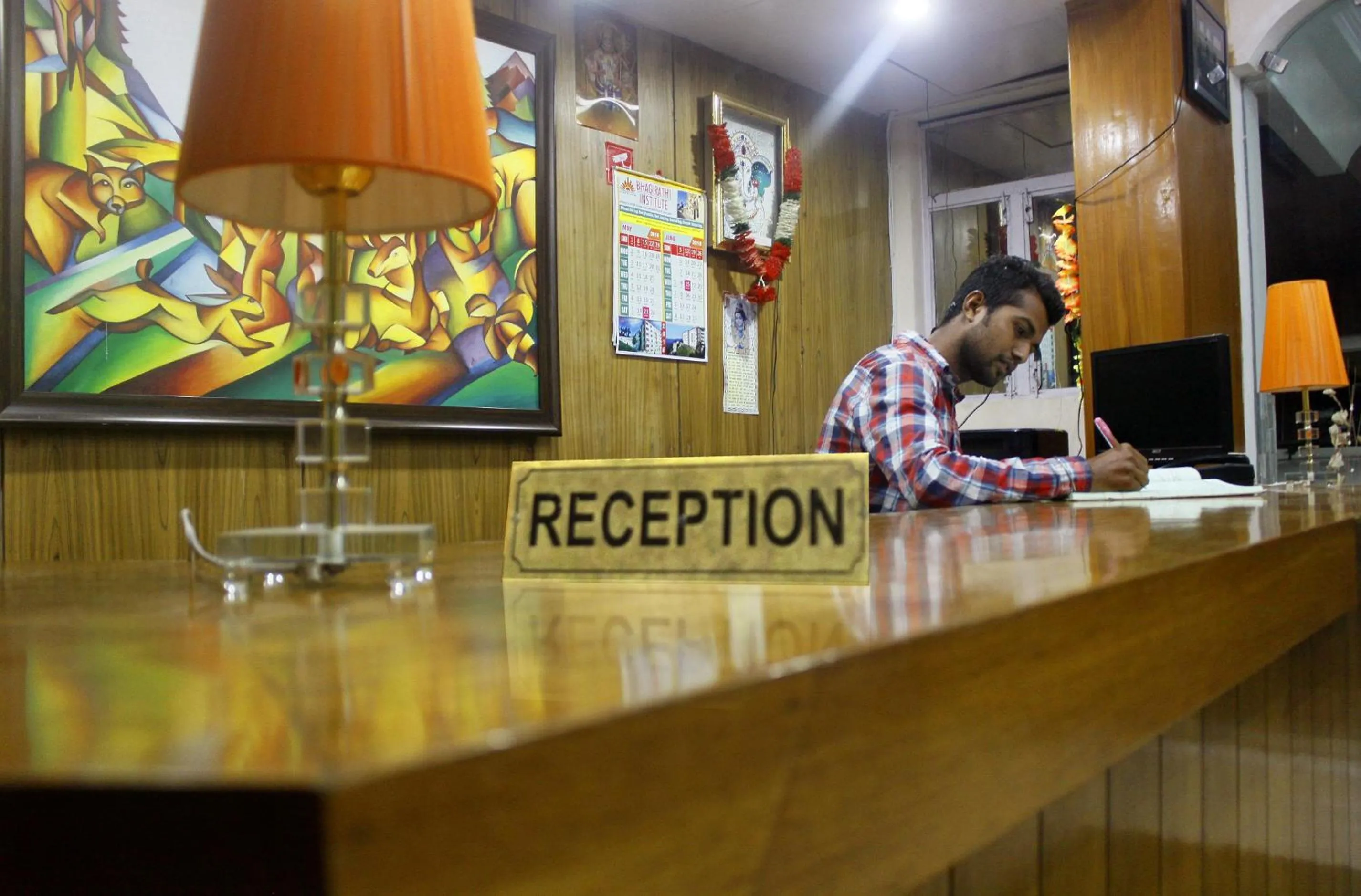 Lobby or reception in Hotel Himshikhar